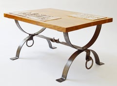 Roger Capron and Jean Derval Small Coffee Table, 1960s