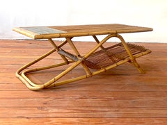 Table en bambou Roger Capron