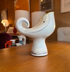 Roger Capron "Bird" Ceramic Vase/Jug, Vallauris, France, 1960s