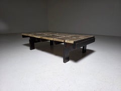 Roger Capron ceramic “Alouette” coffee table, France, 1970s