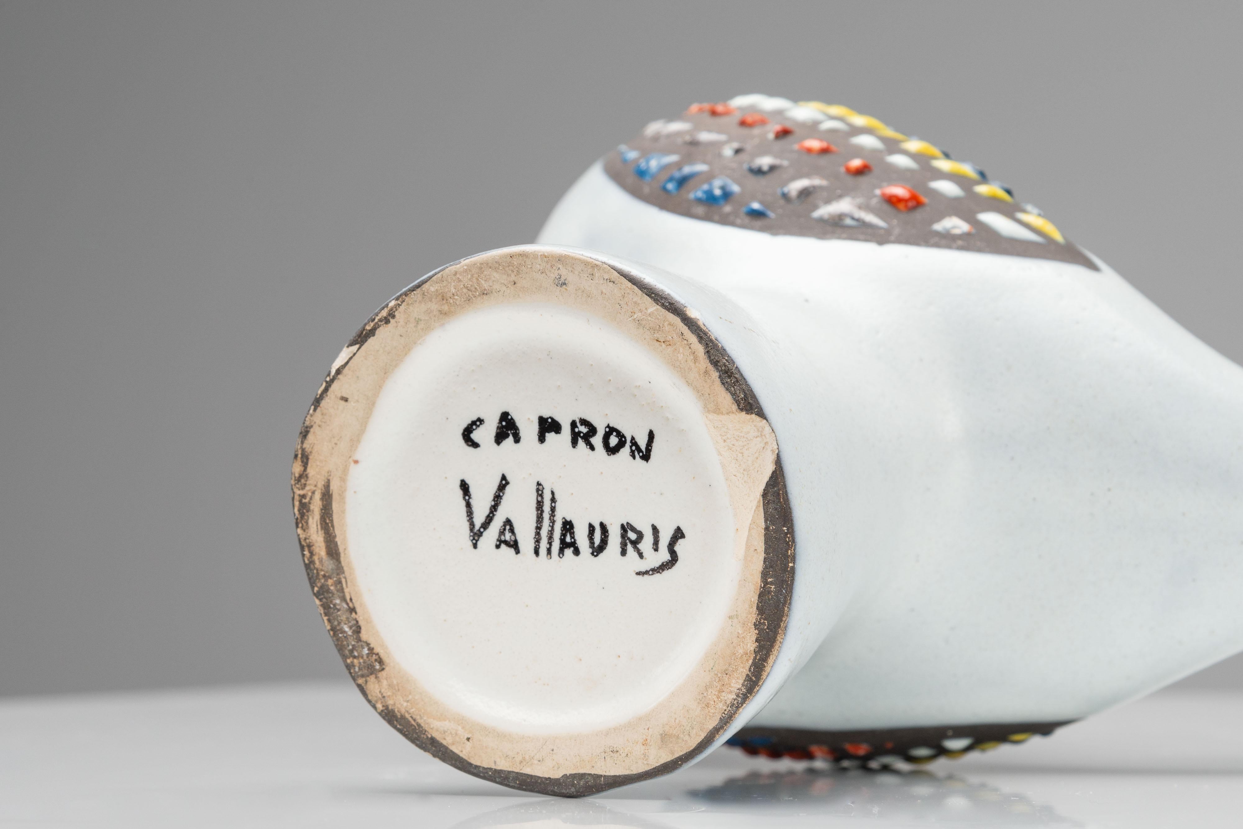 Roger Capron ceramic bird pitcher Vallauris France 1960 For Sale 4