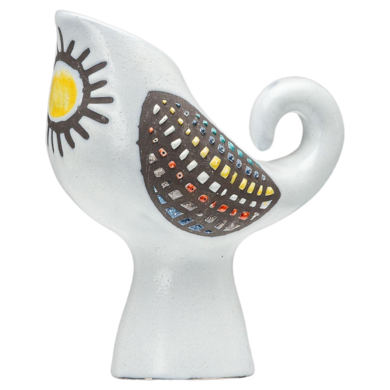 Roger Capron Keramik- Vogelkrug Vallauris, Frankreich 1960