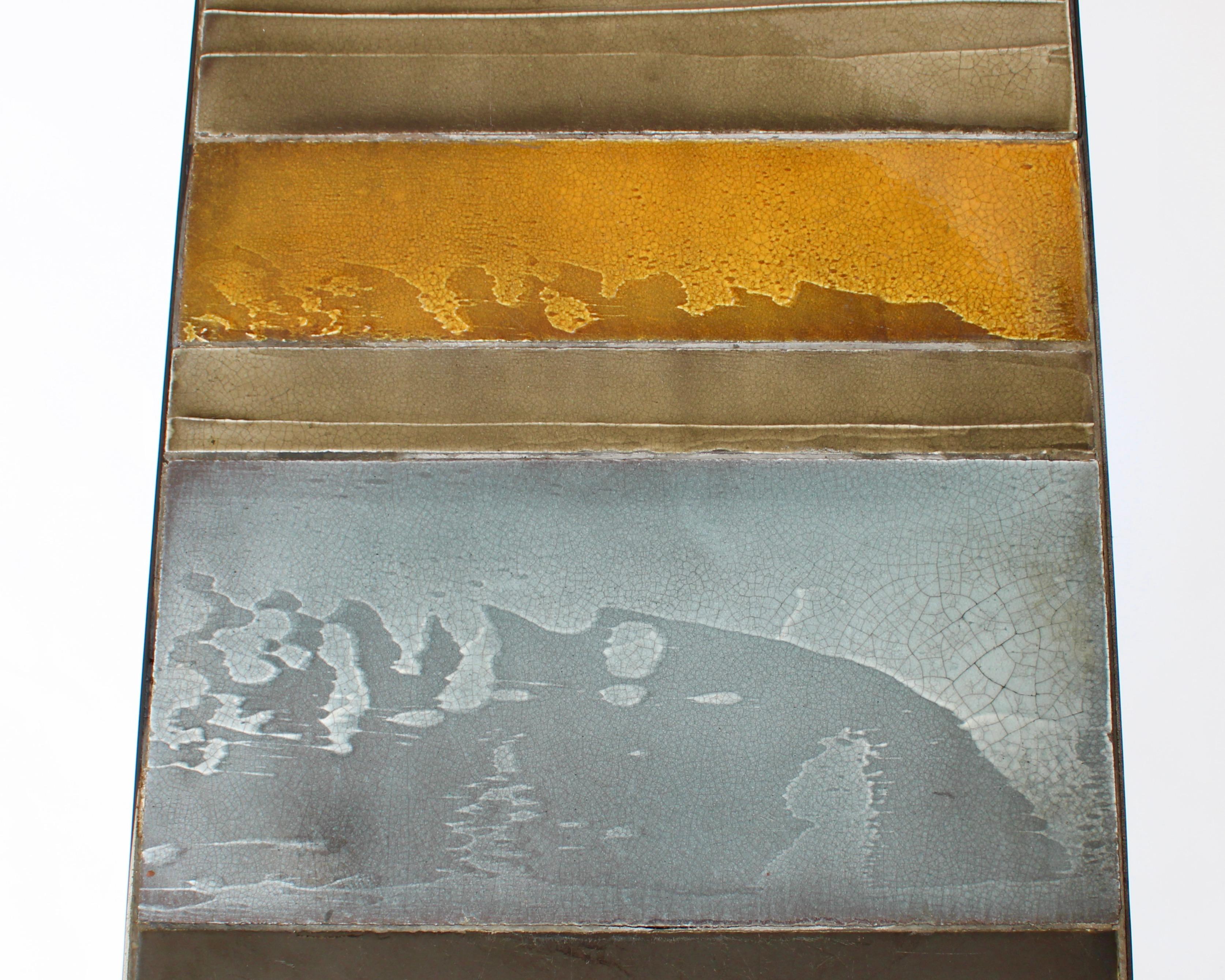 Roger Capron Ceramic Coffee Table Soleil Sun Motif Vallauris, c 1965 3