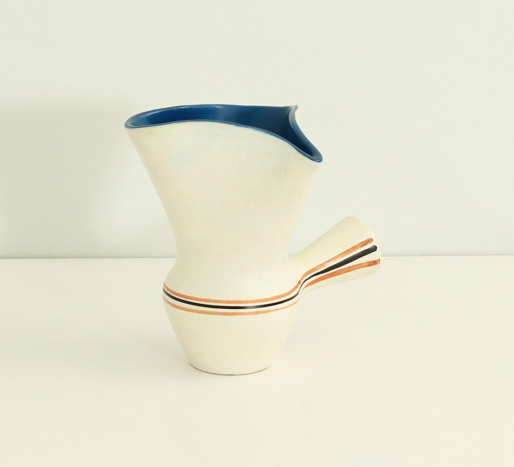 Roger Capron Ceramic Pitcher for Vallauris, France, 1950's 5