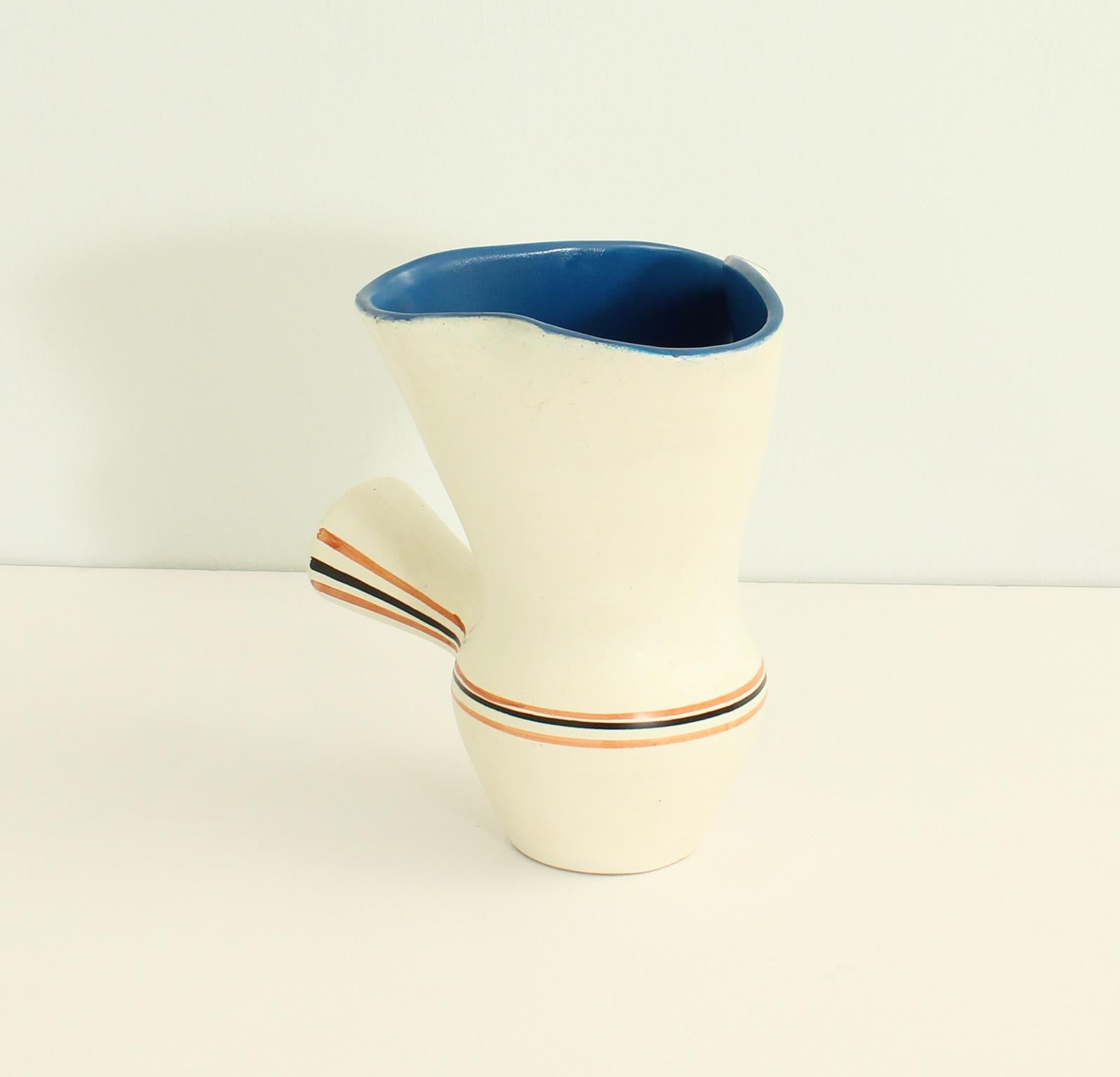 Roger Capron Ceramic Pitcher for Vallauris, France, 1950's 3