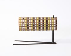 Roger Capron Ceramic Sconce Table Lamp on Metal Base, Vallauris, France 1960’s