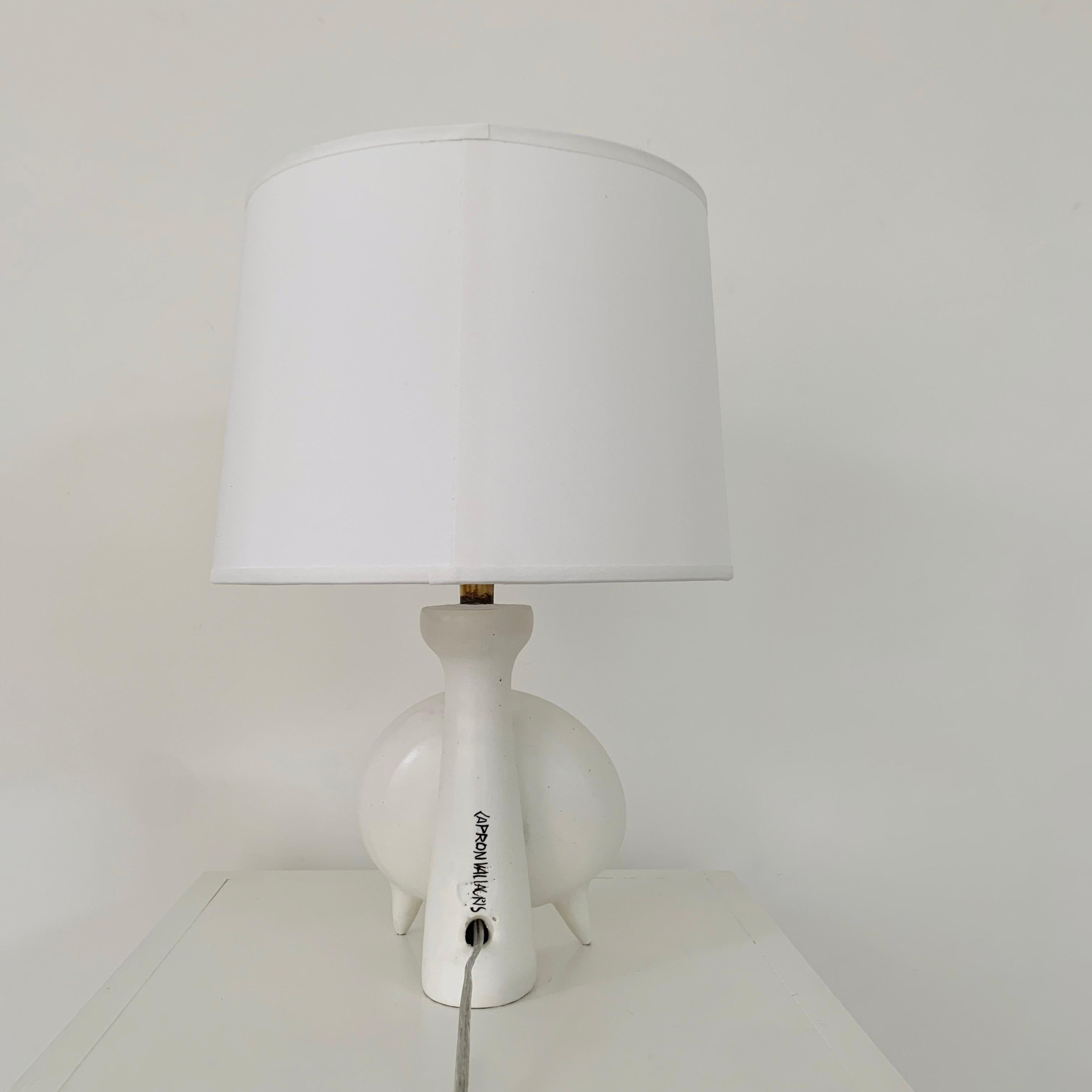 Roger Capron Ceramic Table Lamp, circa 1955, France. In Good Condition In Brussels, BE