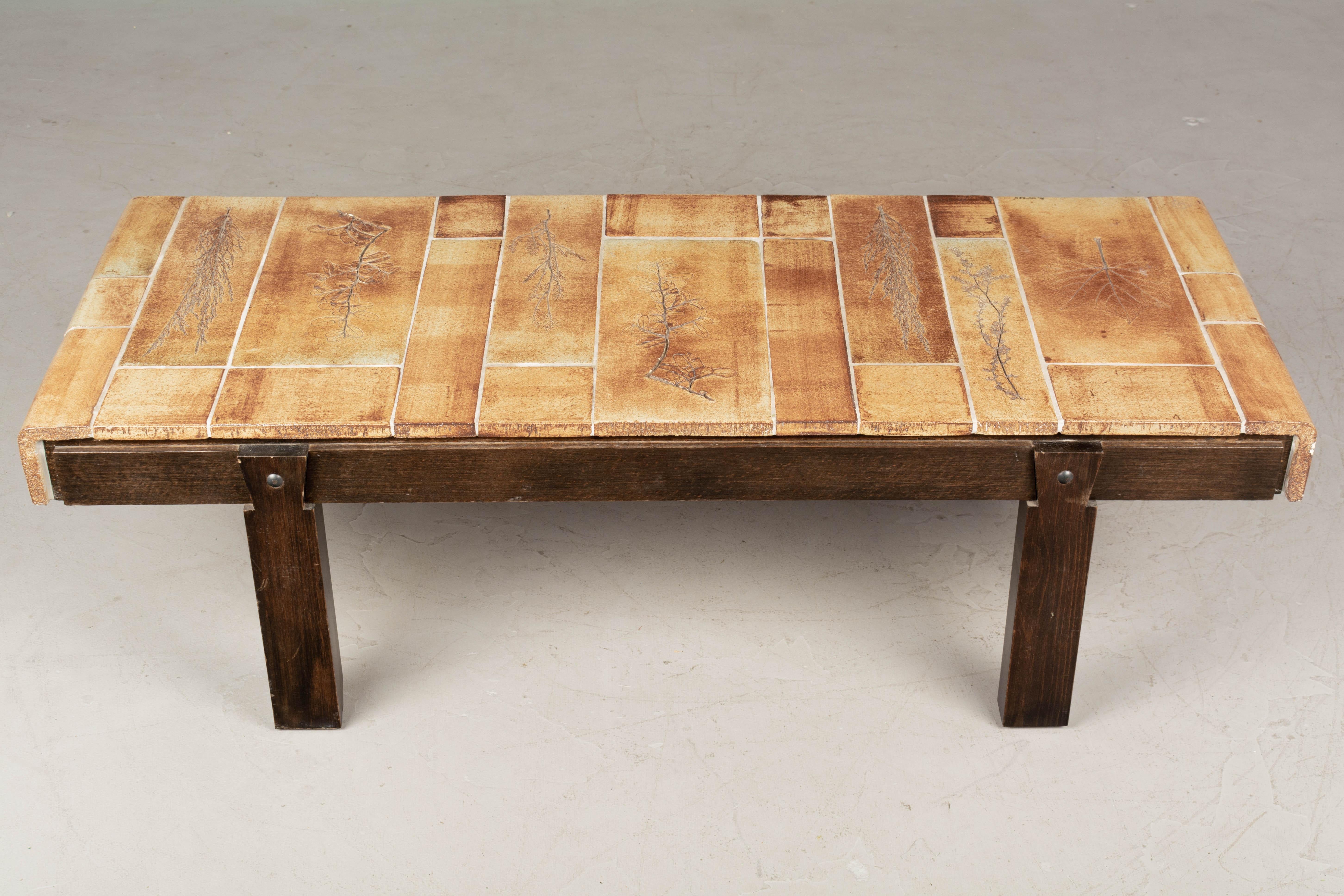 Mid-Century Modern Roger Capron Ceramic Tile Coffee Table