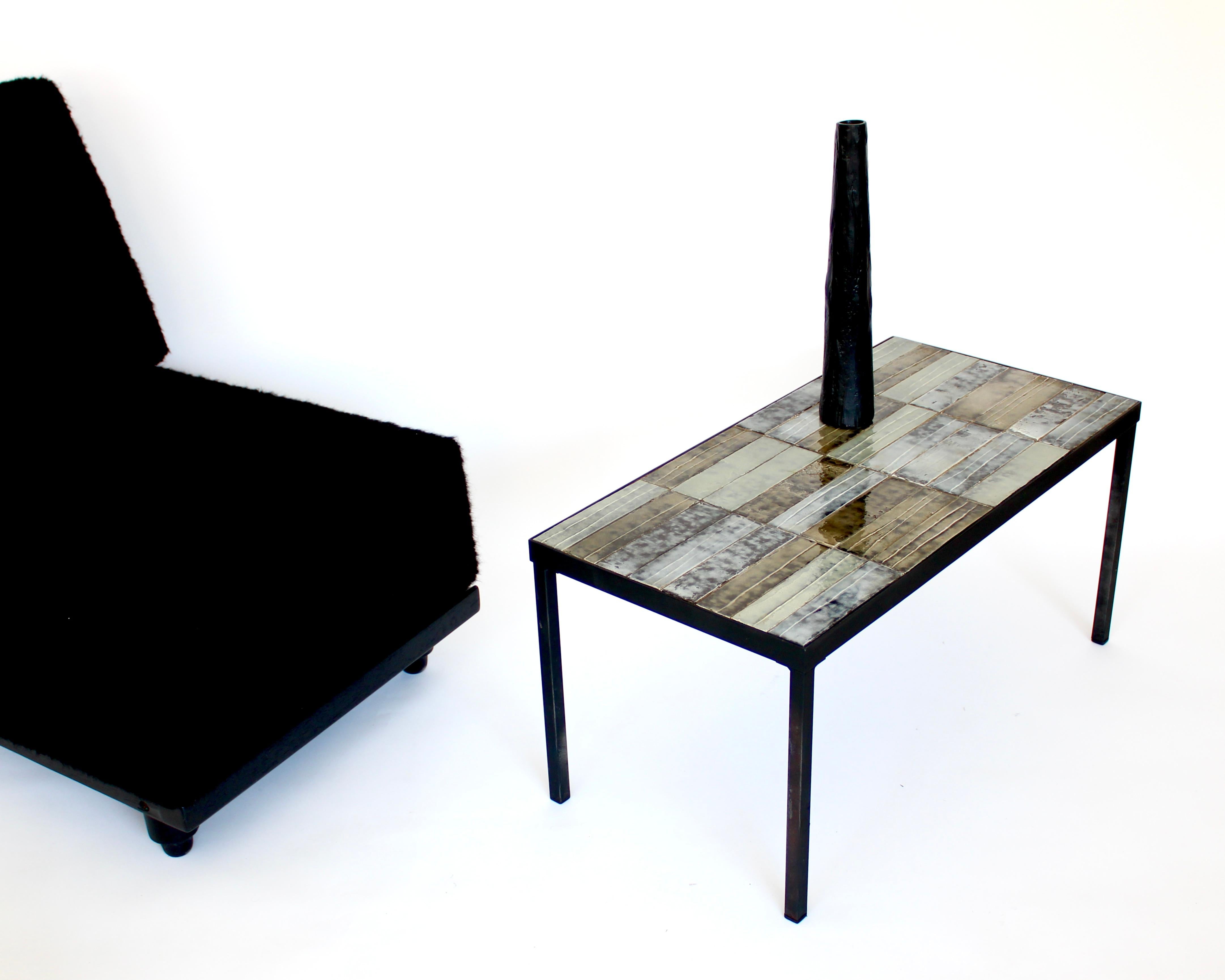 Mid-Century Modern Table basse ou d'appoint Roger Capron Vallauris, France en vente