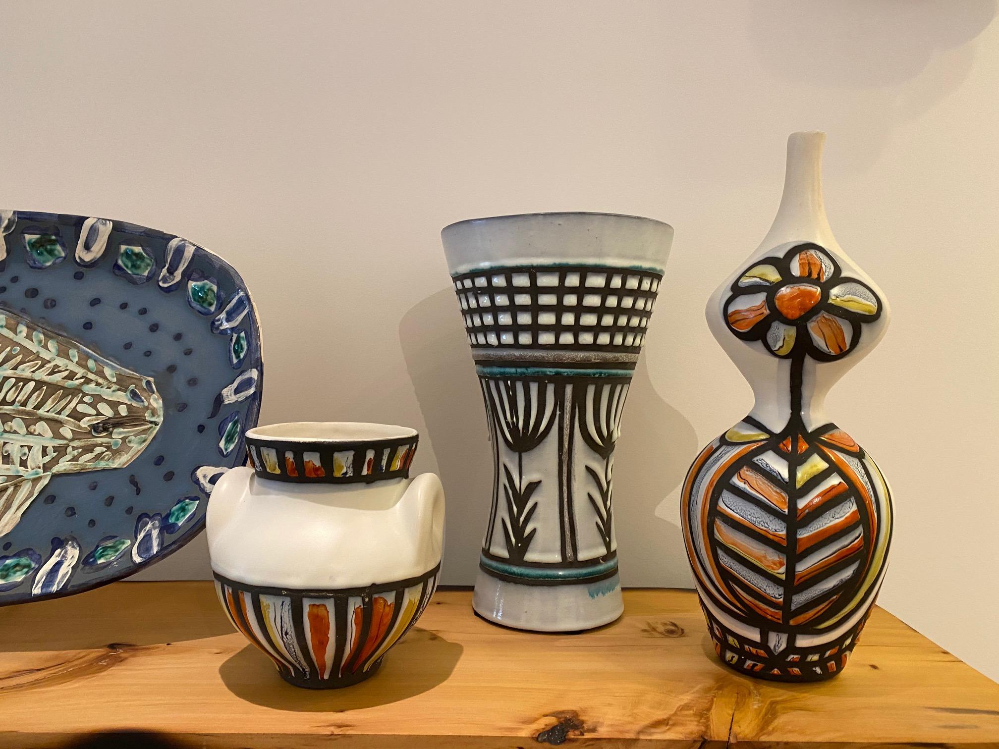 Roger Capron Ceramic Vase, 1956 1