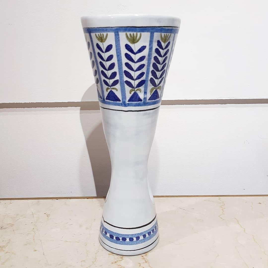 French Roger Capron Ceramic Vase Vallauris, France 1950
