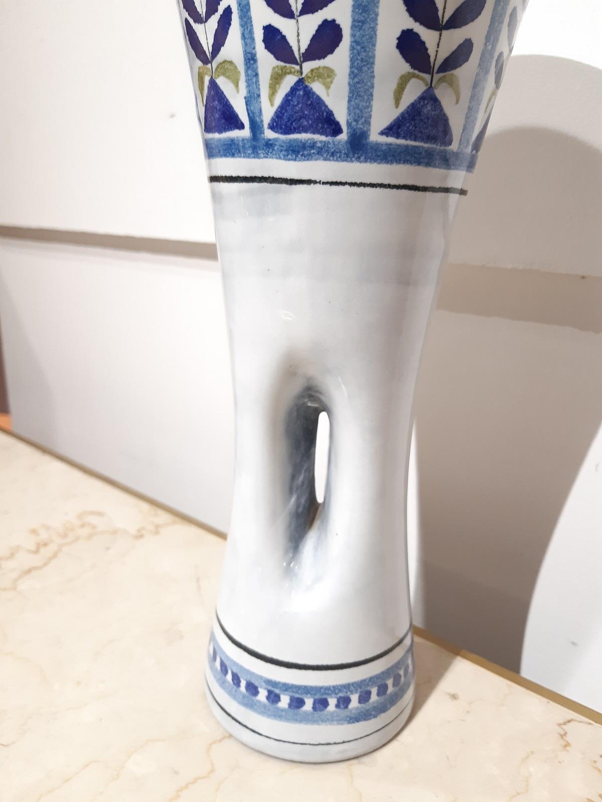 Roger Capron Ceramic Vase Vallauris, France 1950 In Good Condition In Toulouse, Midi-Pyrénées