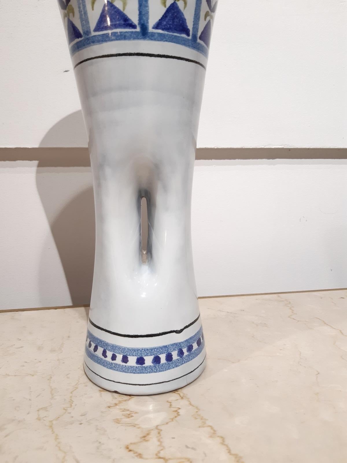 Mid-20th Century Roger Capron Ceramic Vase Vallauris, France 1950
