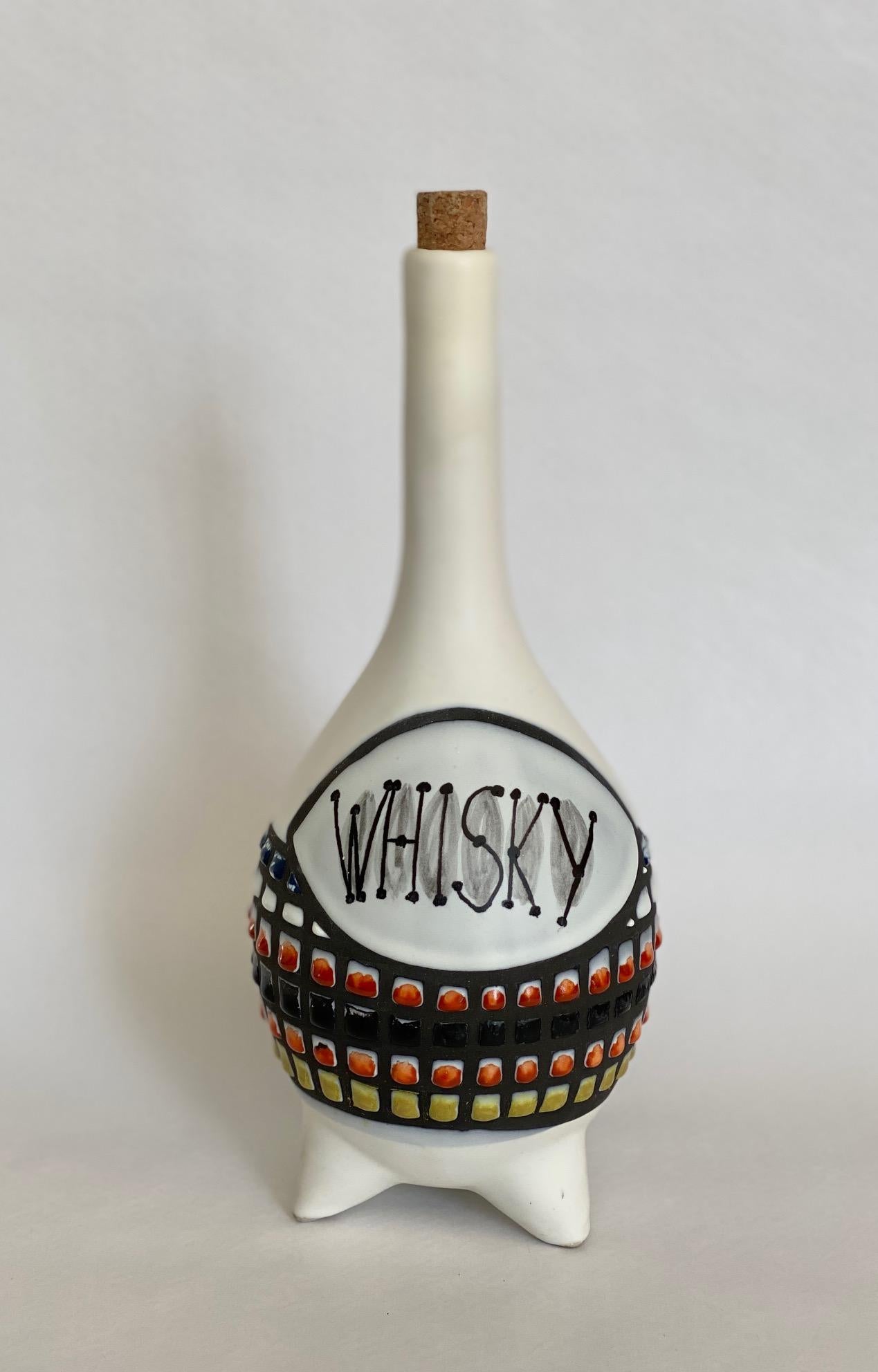 ceramic whisky bottles