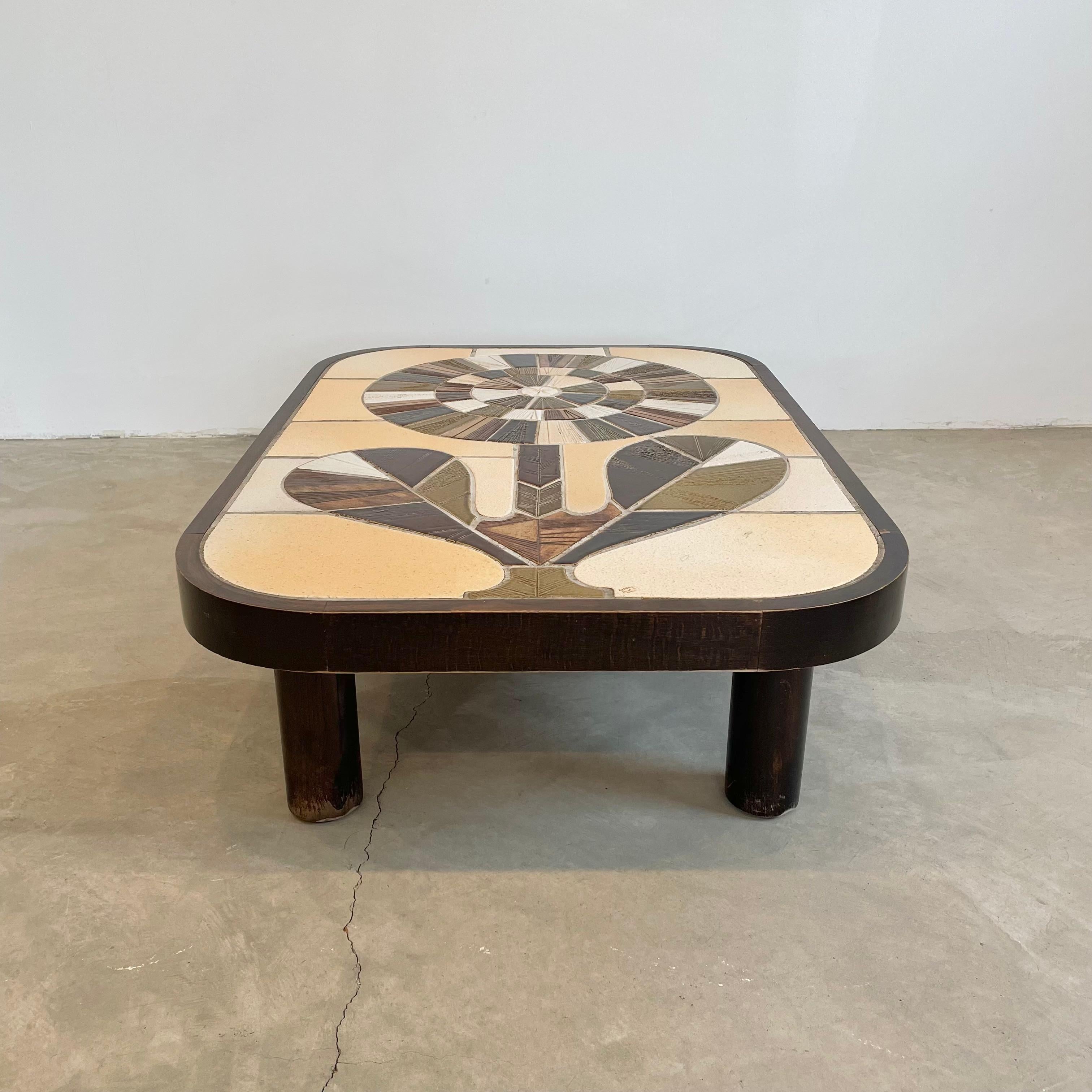 Roger Capron Coffee Table, 1970s, France In Good Condition For Sale In Los Angeles, CA