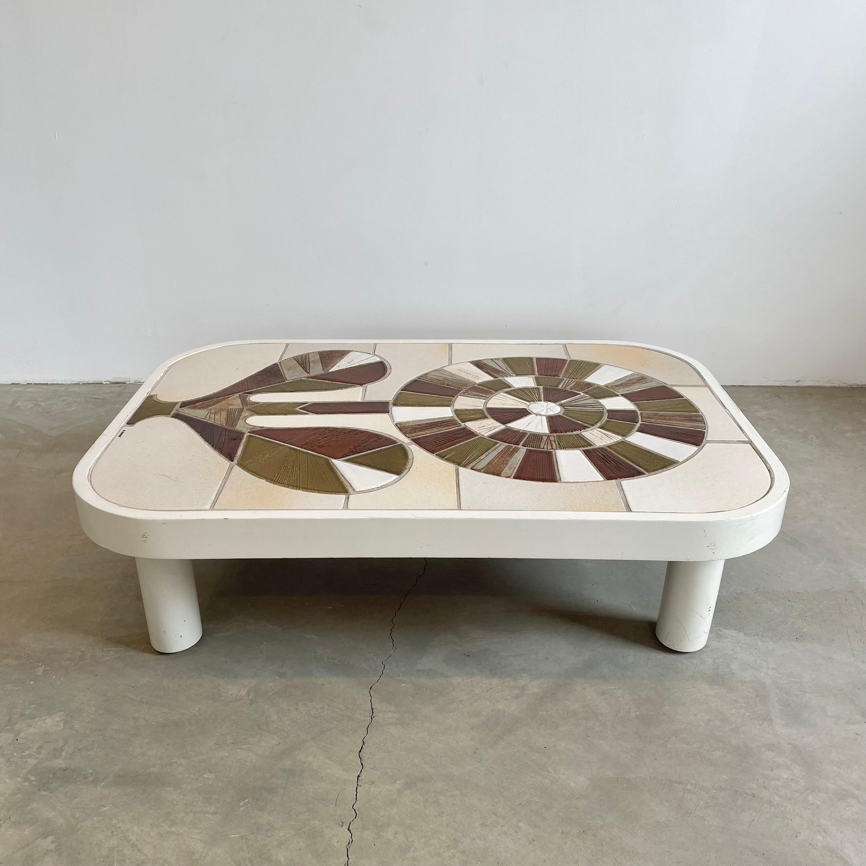 Roger Capron Coffee Table, 1970s, France In Good Condition In Los Angeles, CA