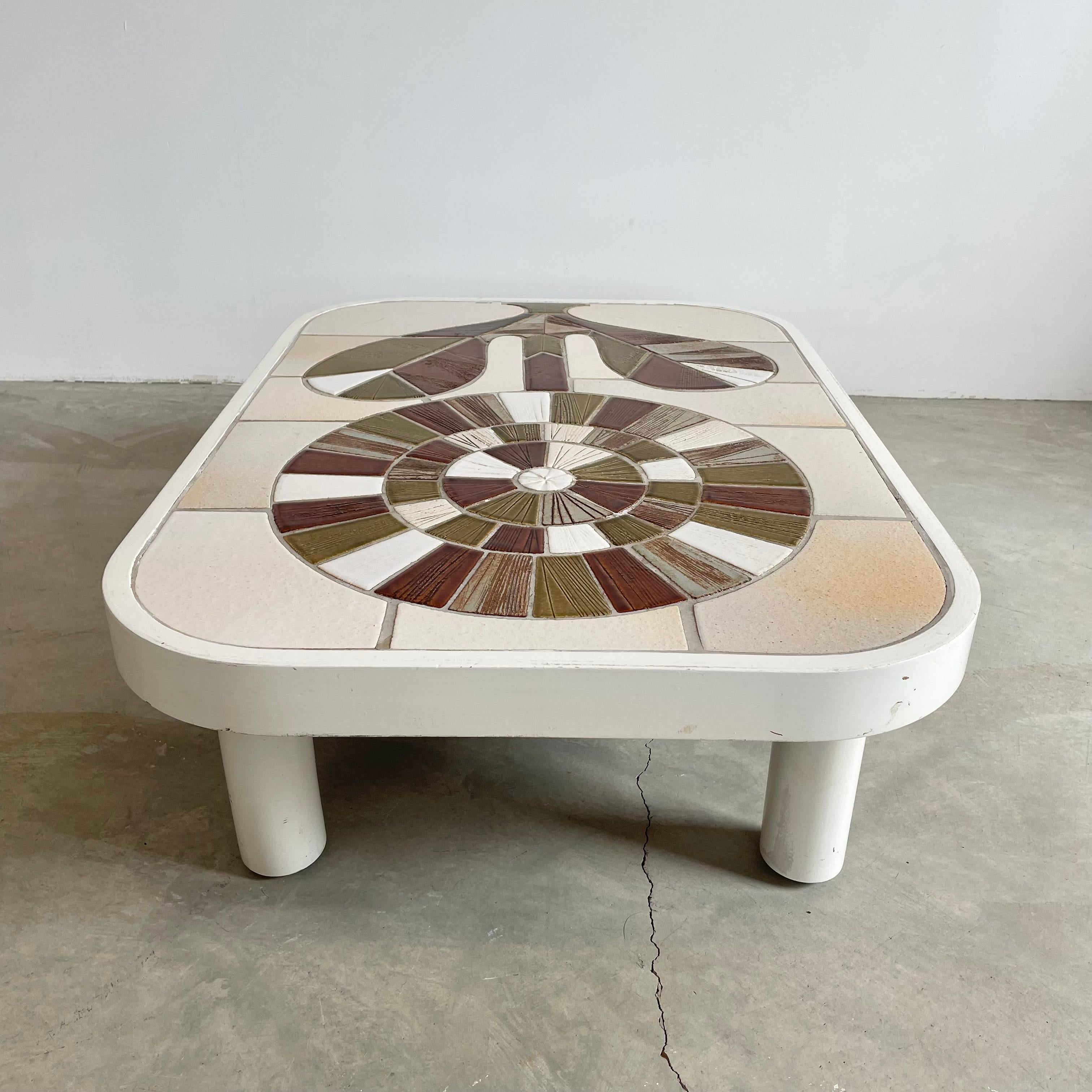 Mid-20th Century Roger Capron Coffee Table, 1970s, France