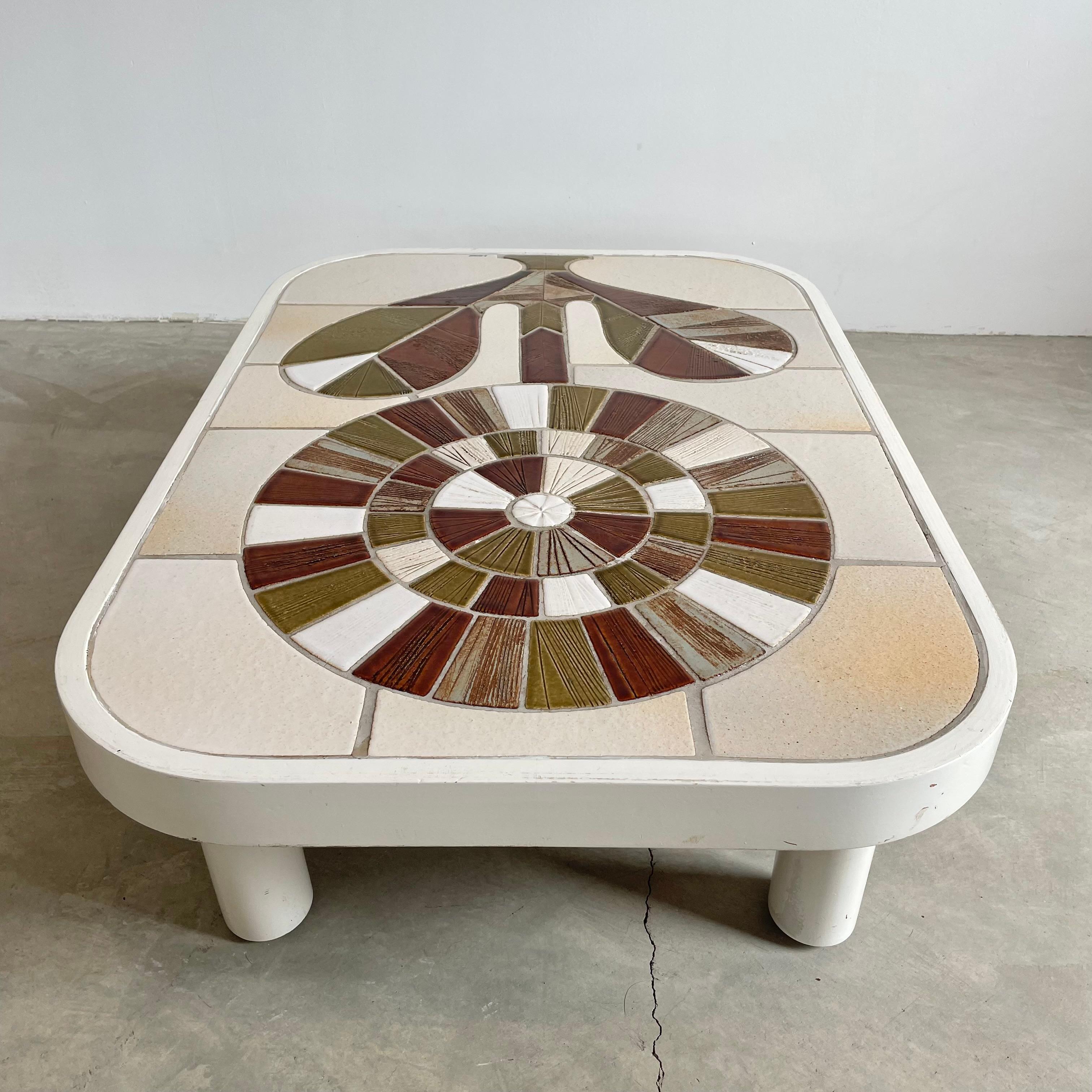 Ceramic Roger Capron Coffee Table, 1970s, France