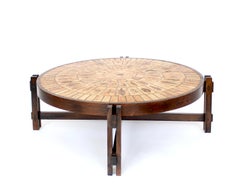 Roger Capron Table basse en céramique Les Herbiers Garrigue c1960