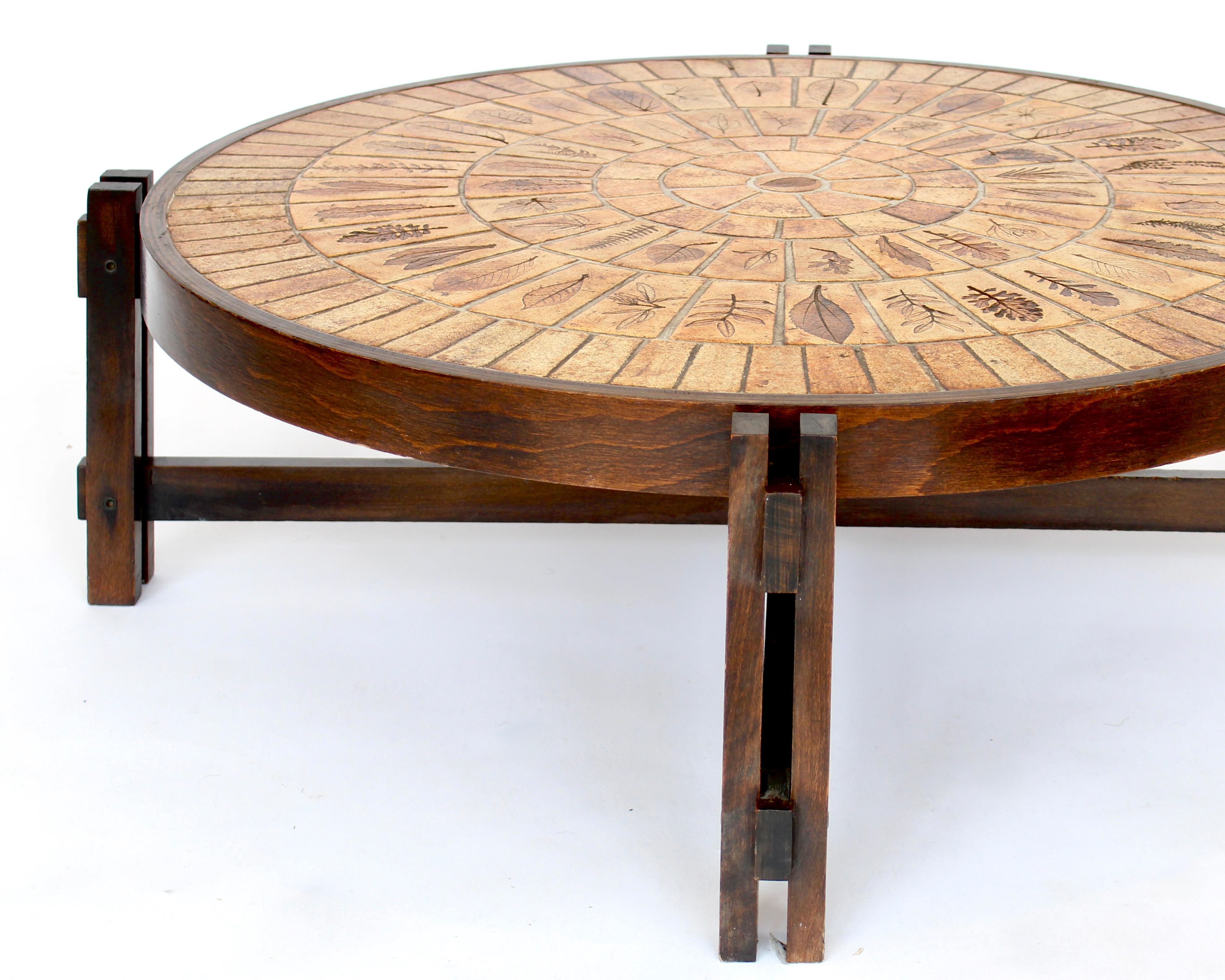 Roger Capron Table basse en céramique Les Herbiers Garrigue c1960 en vente 2