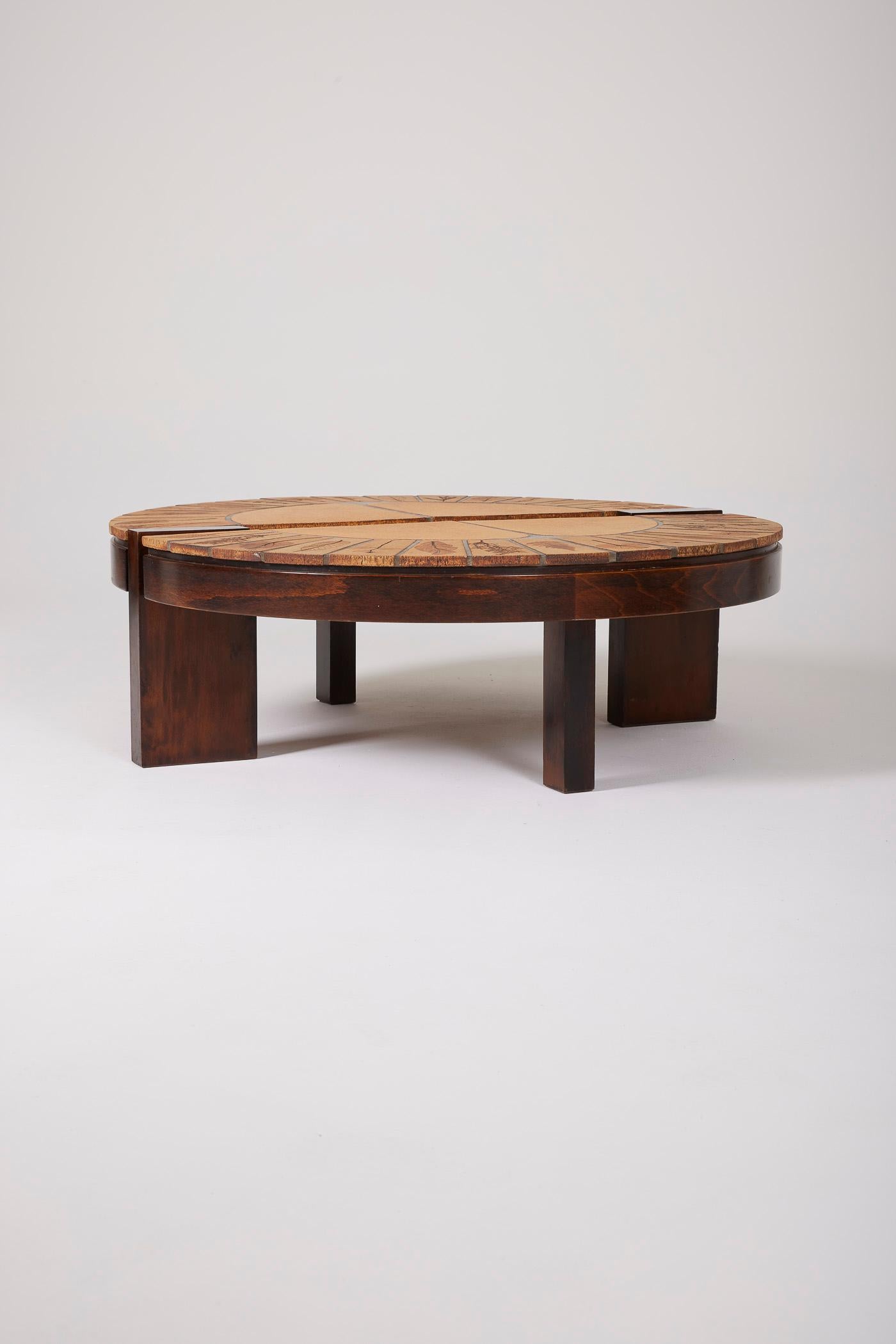 Brutalist Roger Capron coffee table