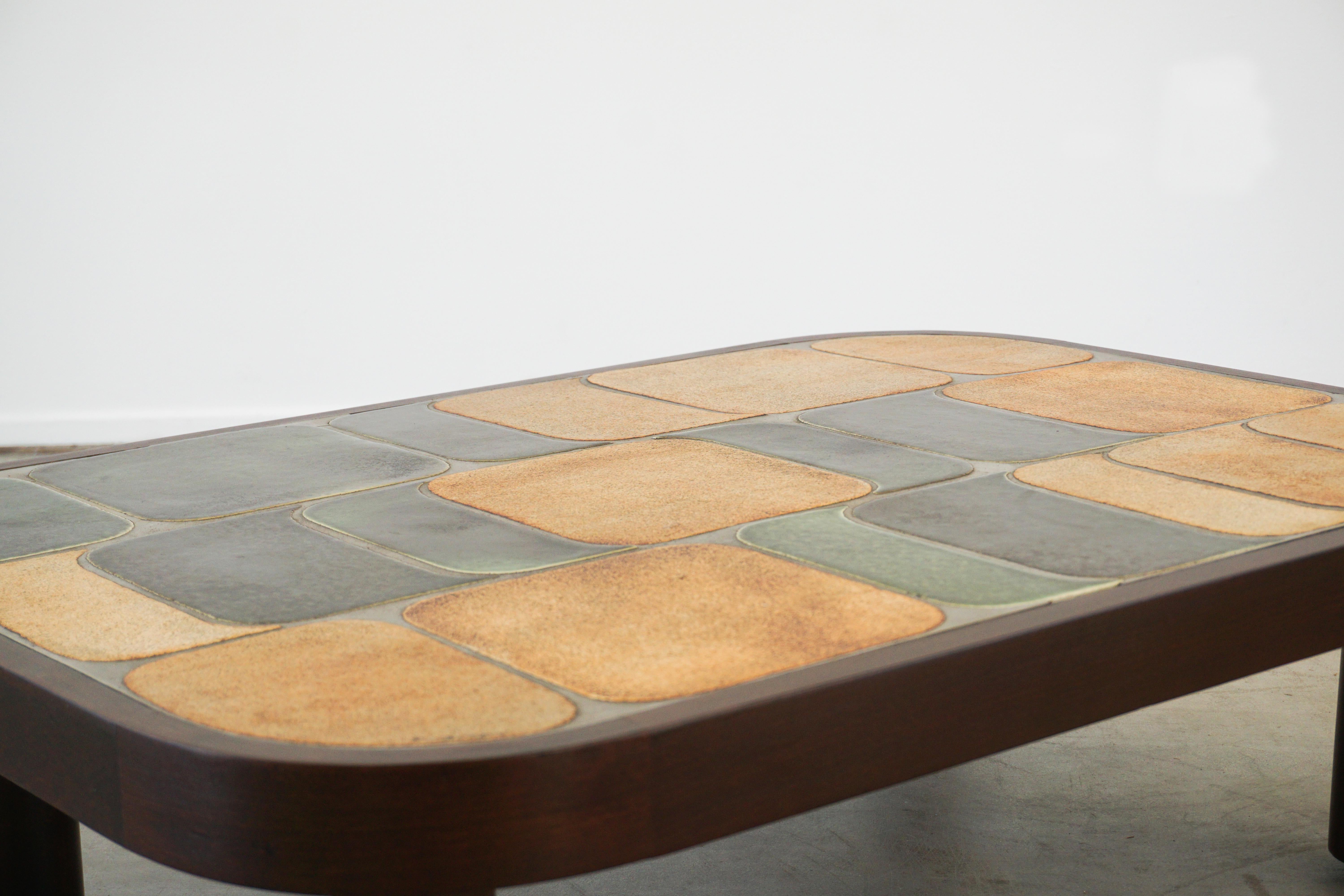 Roger Capron Coffee Table In Good Condition In Beverly Hills, CA