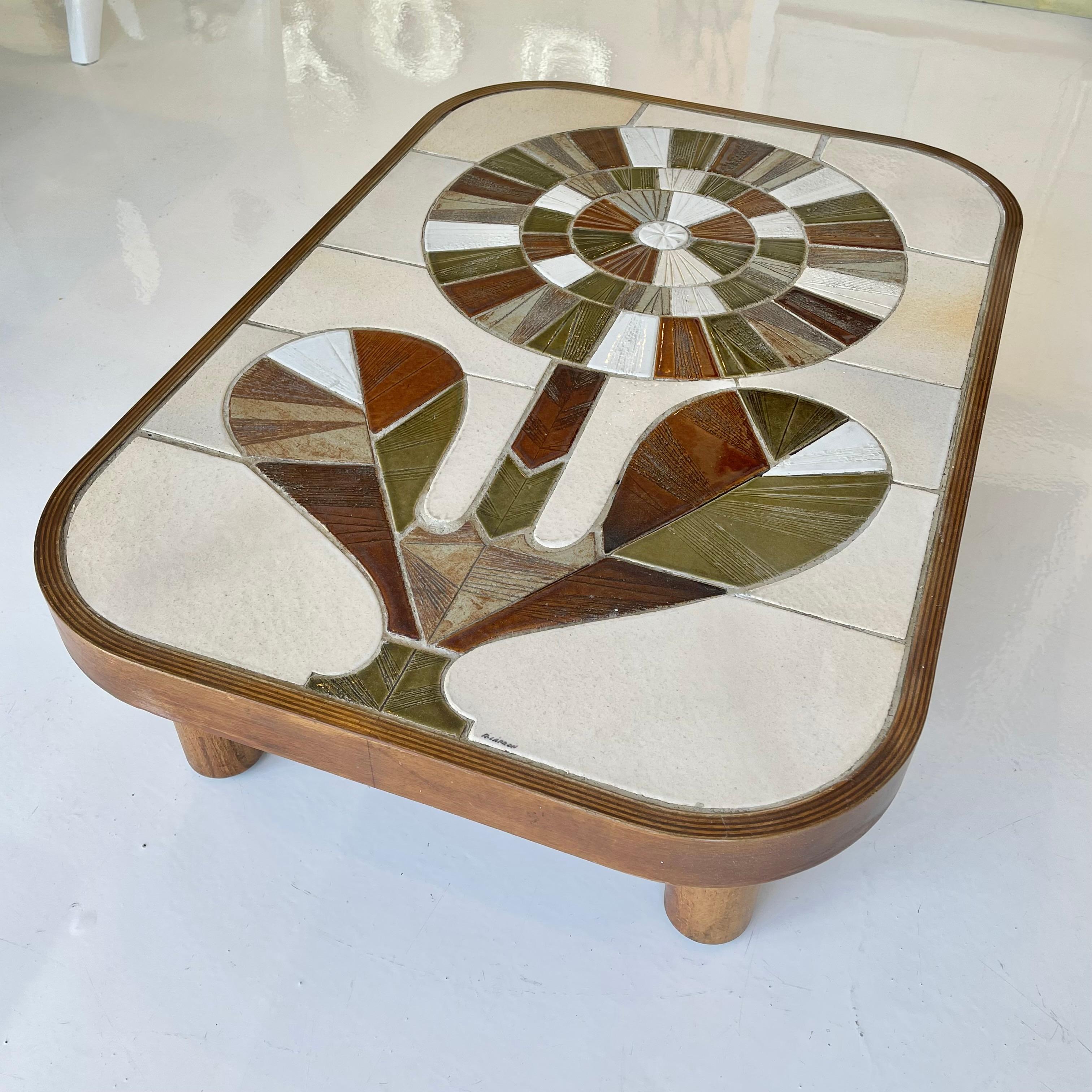 Mid-20th Century Roger Capron Coffee Table