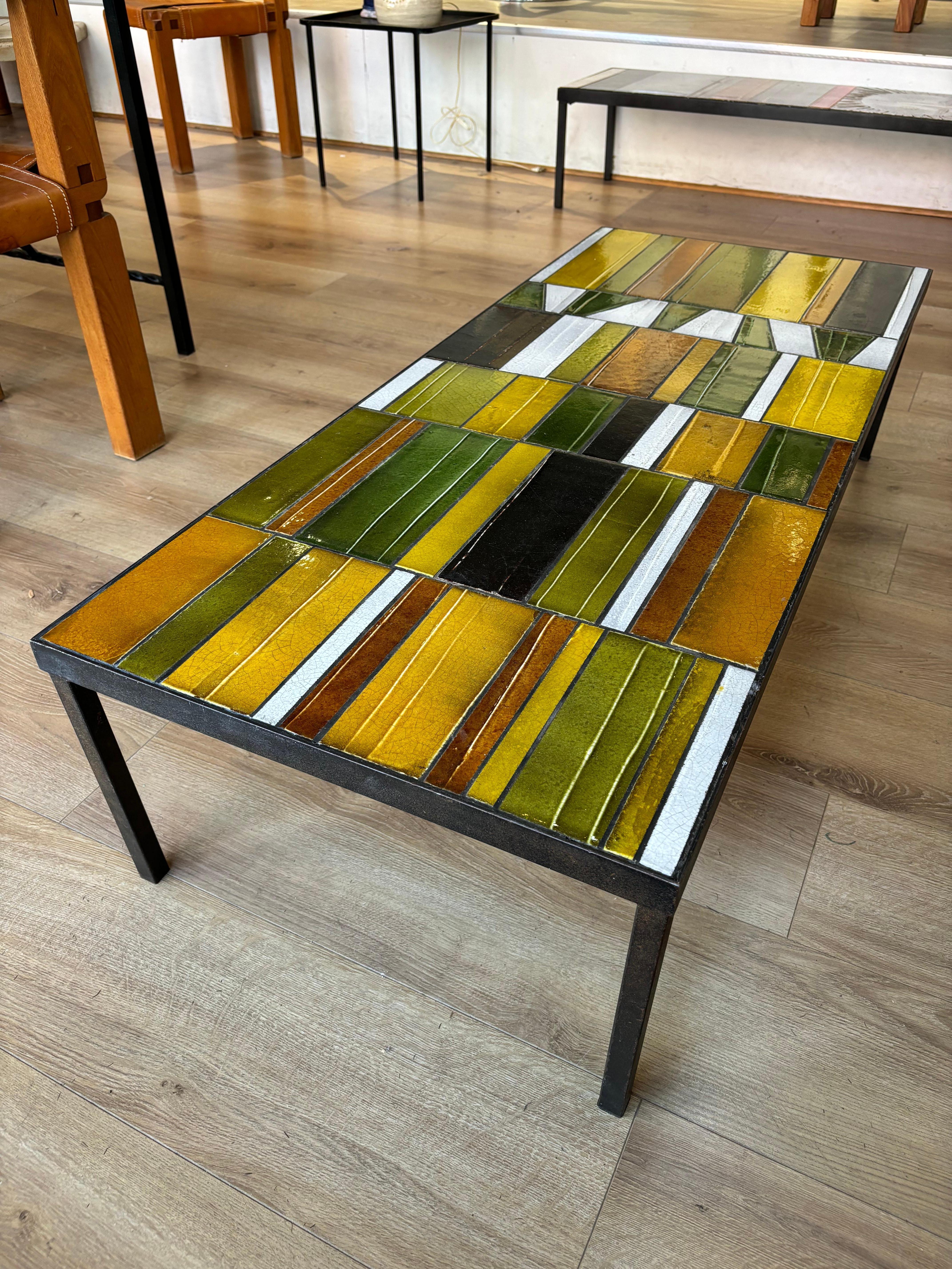 Mid-20th Century Roger Capron coffee table