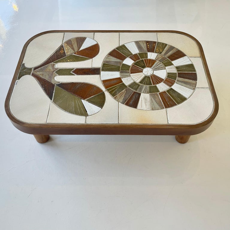 Ceramic Roger Capron Coffee Table For Sale