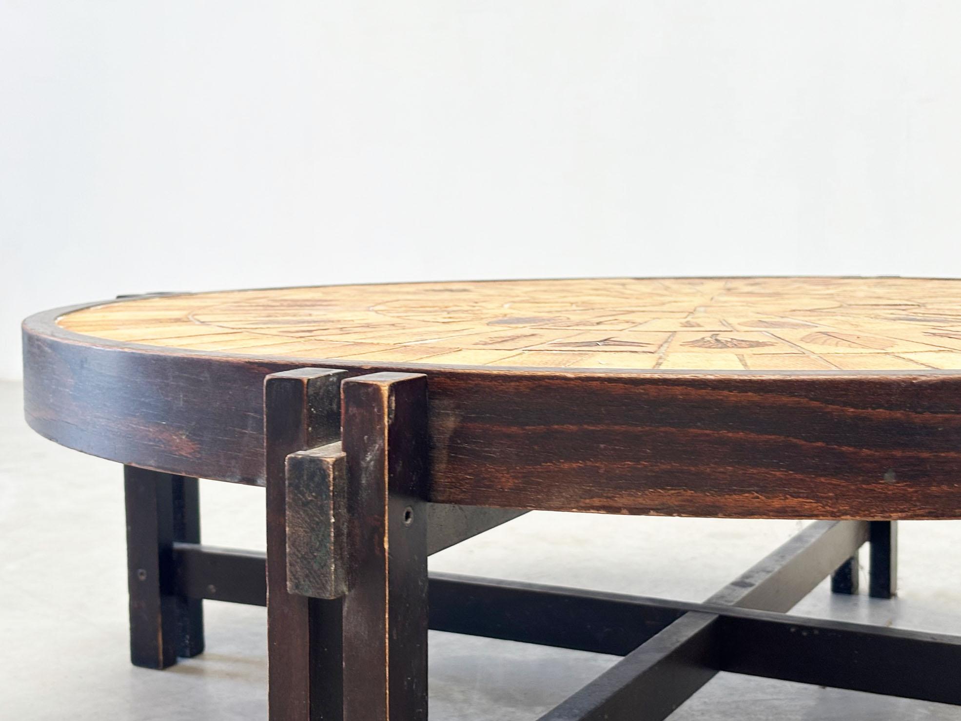 Table basse Roger Capron en vente 2