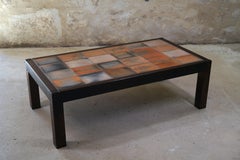 Table basse Roger Capron, France, années 1970