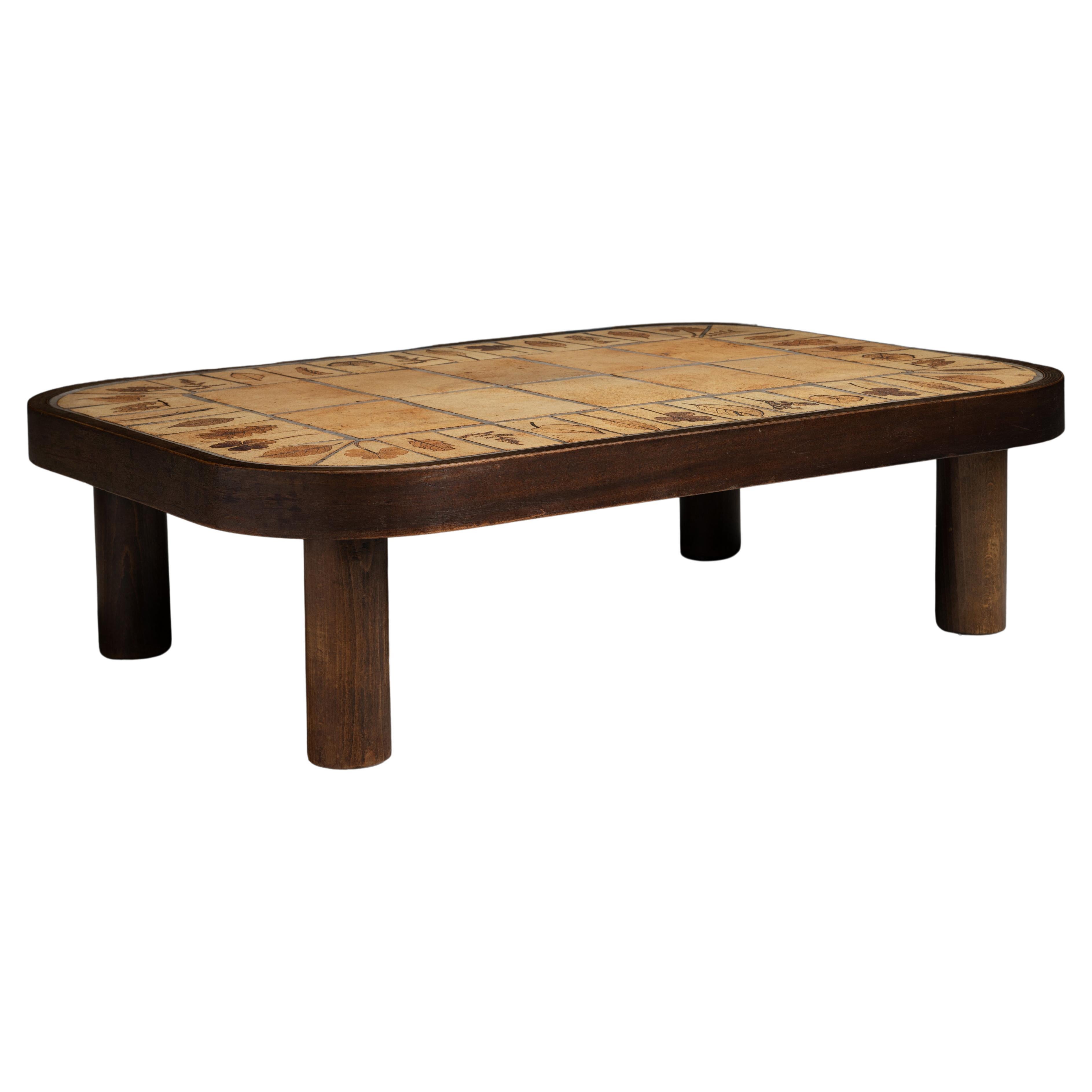 Roger Capron Coffee Table, France circa 1950 For Sale