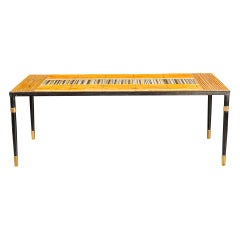 Coffee Table, France, circa 1960 featuring Roger Capron Ceramics