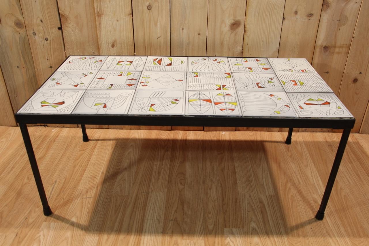 Mid-Century Modern Roger Capron Coffee Table From The 1960s en vente