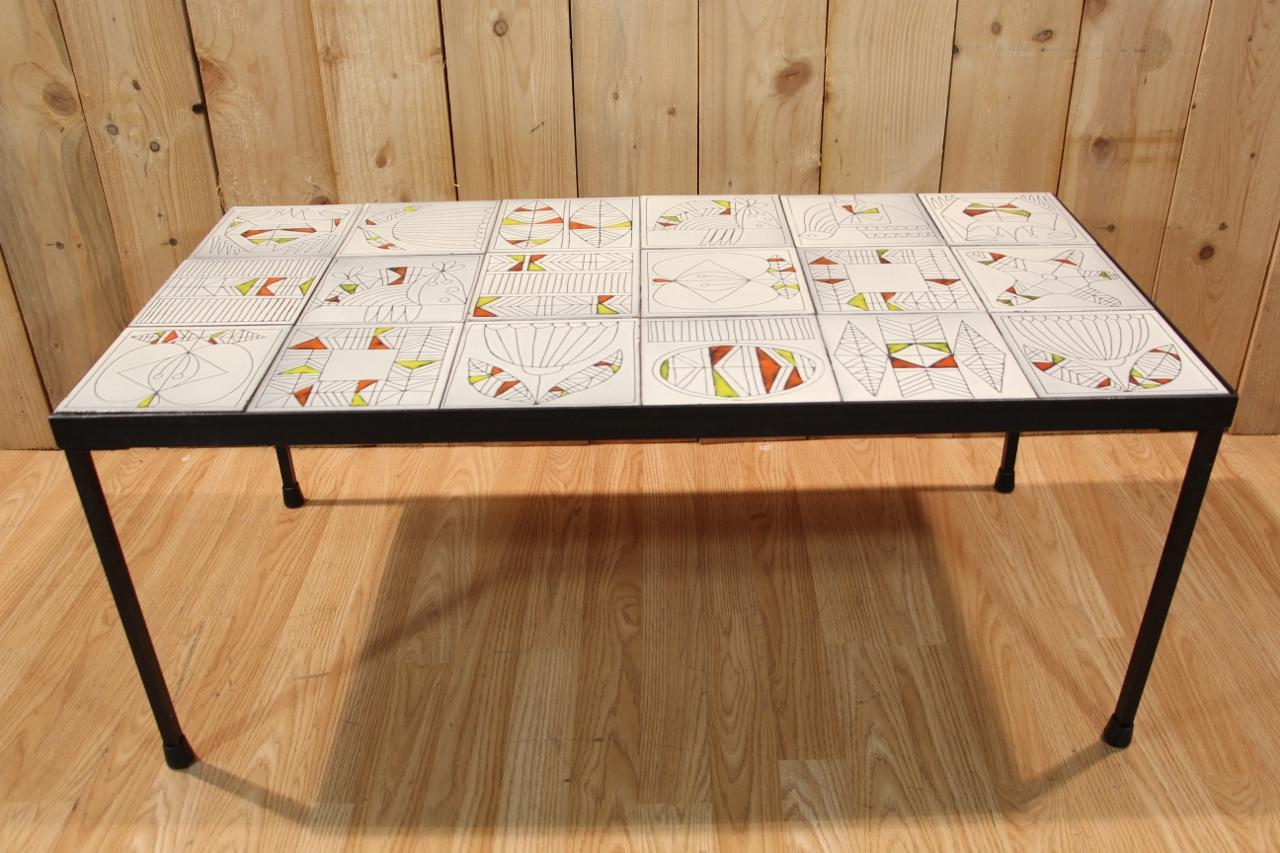 Français Roger Capron Coffee Table From The 1960s en vente