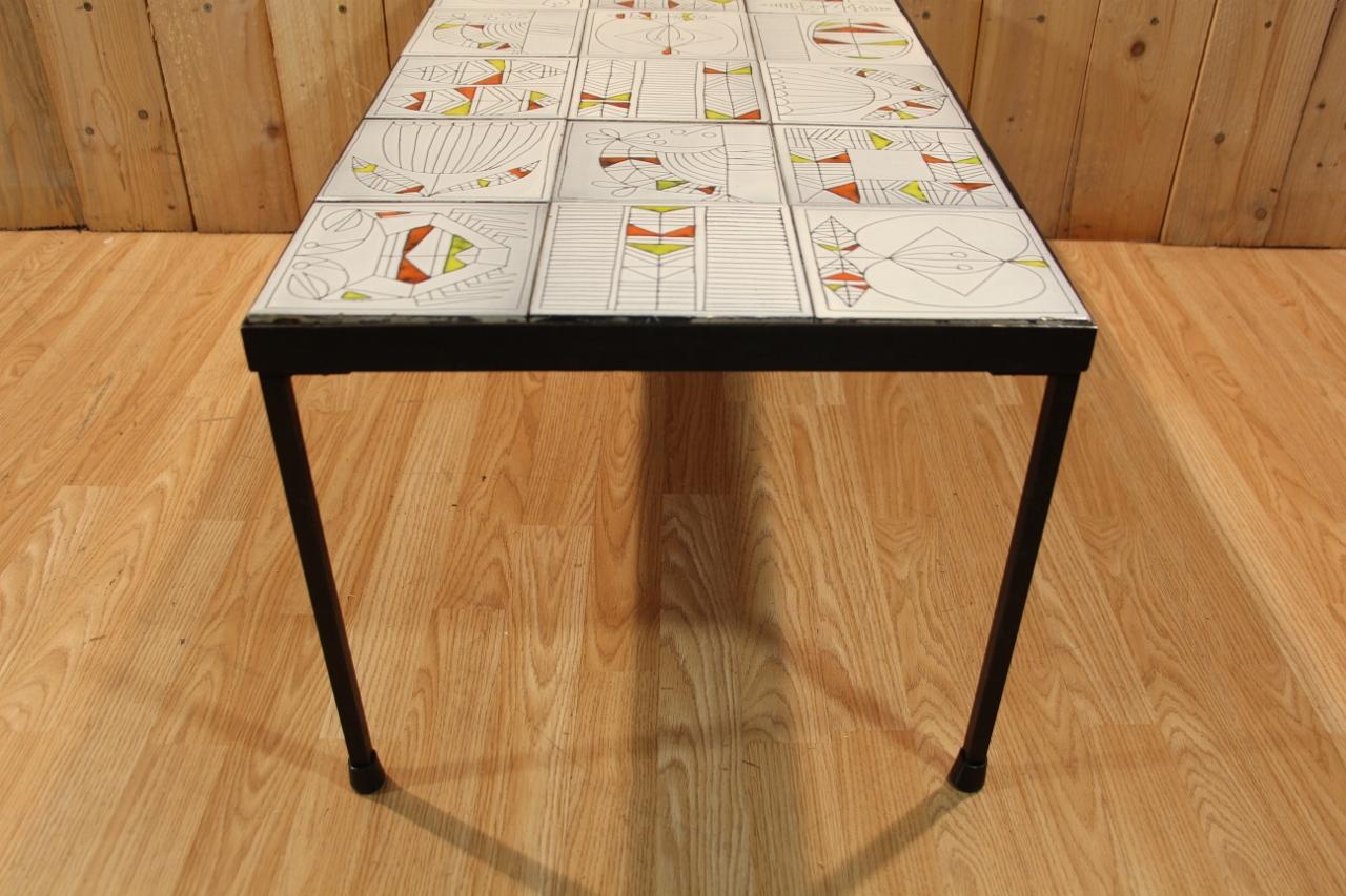 Roger Capron Coffee Table From The 1960s Bon état - En vente à Charmes, FR