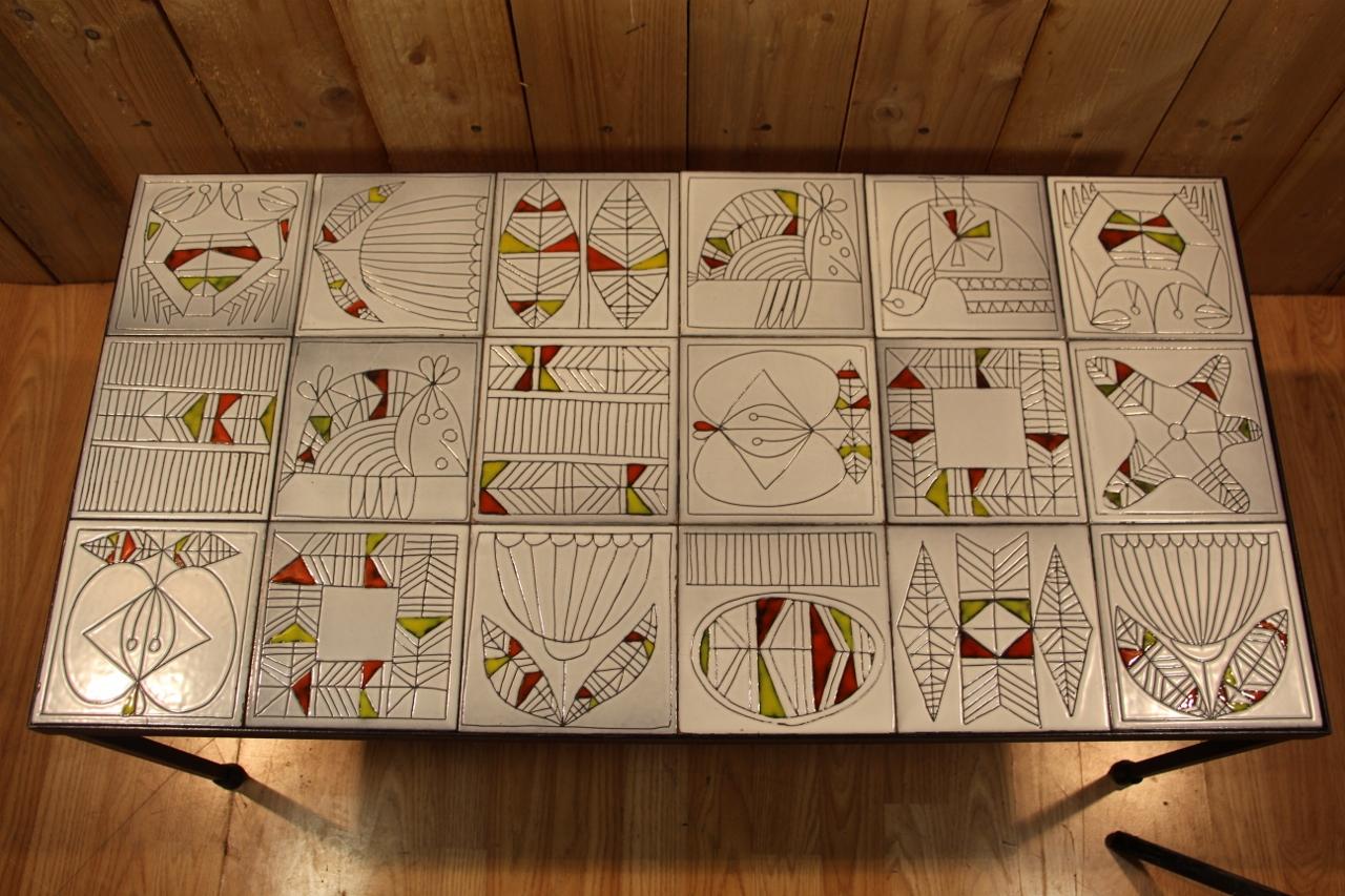 20ième siècle Roger Capron Coffee Table From The 1960s en vente