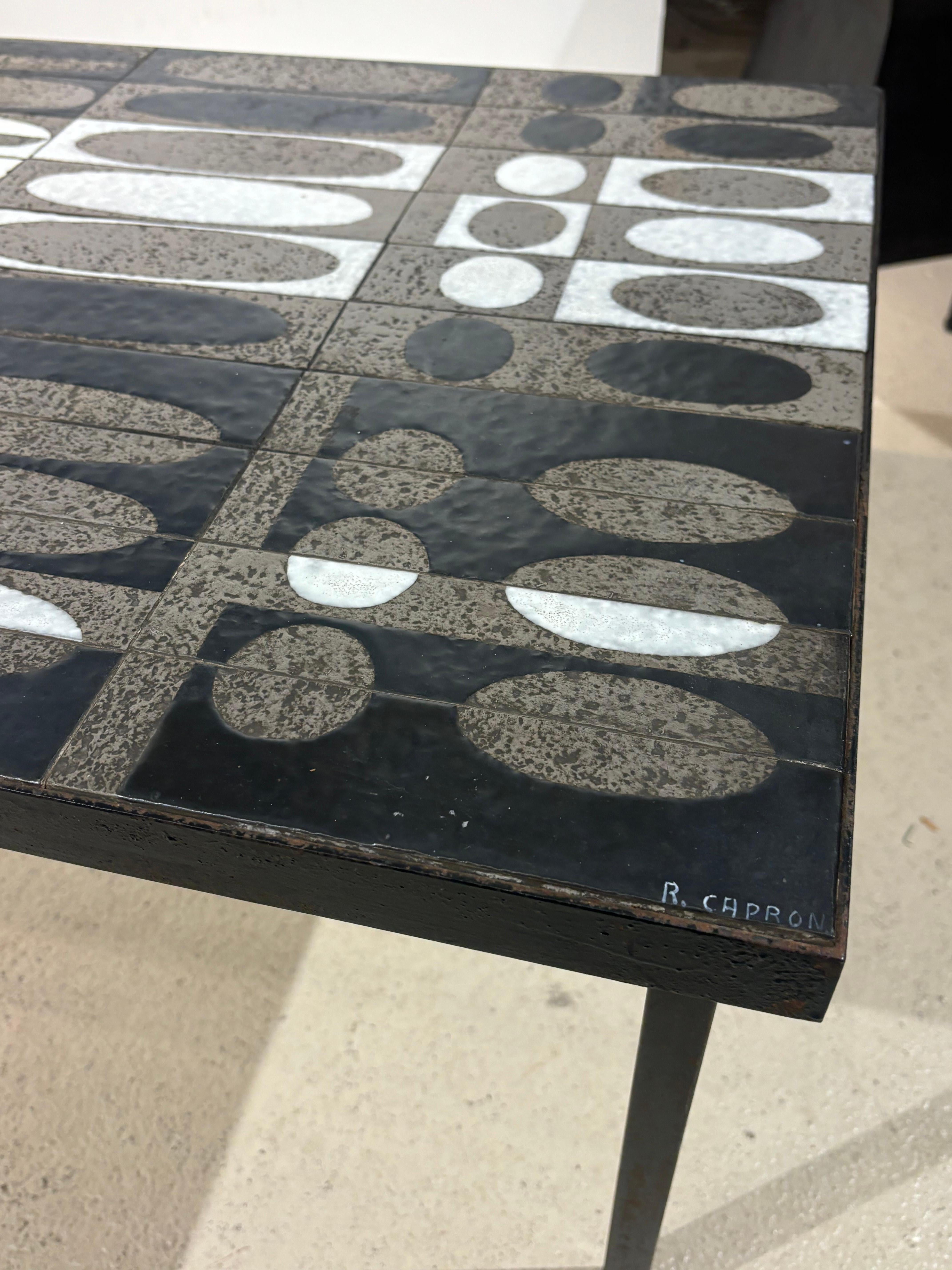 Roger Capron coffee table : «grain de café » en vente 3