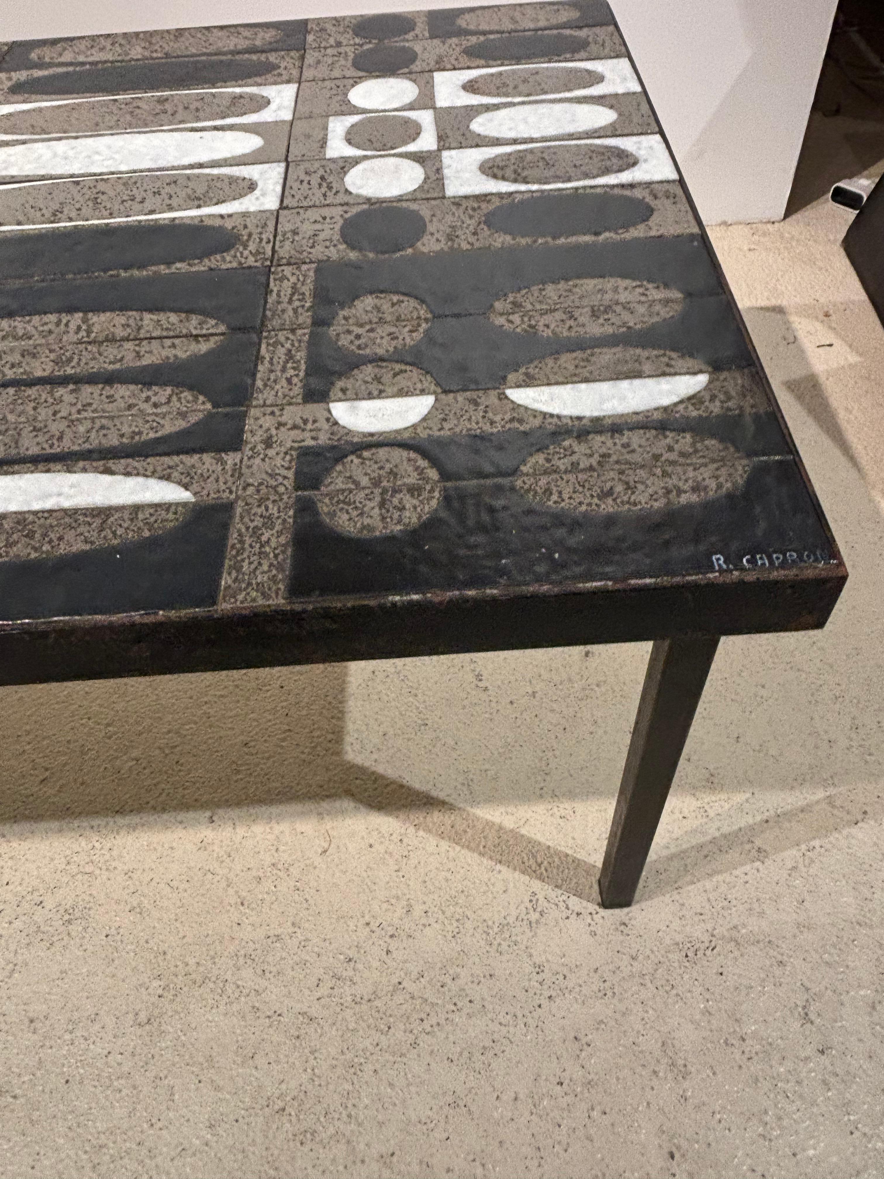 Roger Capron coffee table : «grain de café » en vente 6