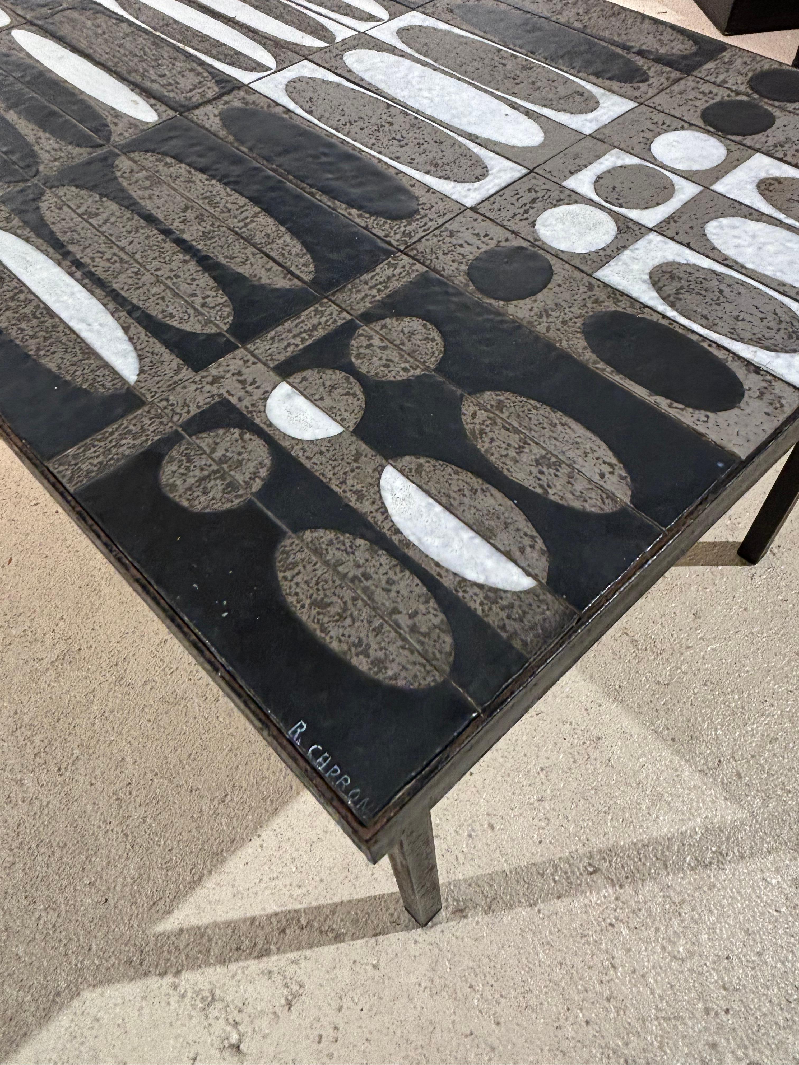 Roger Capron coffee table : «grain de café » en vente 8