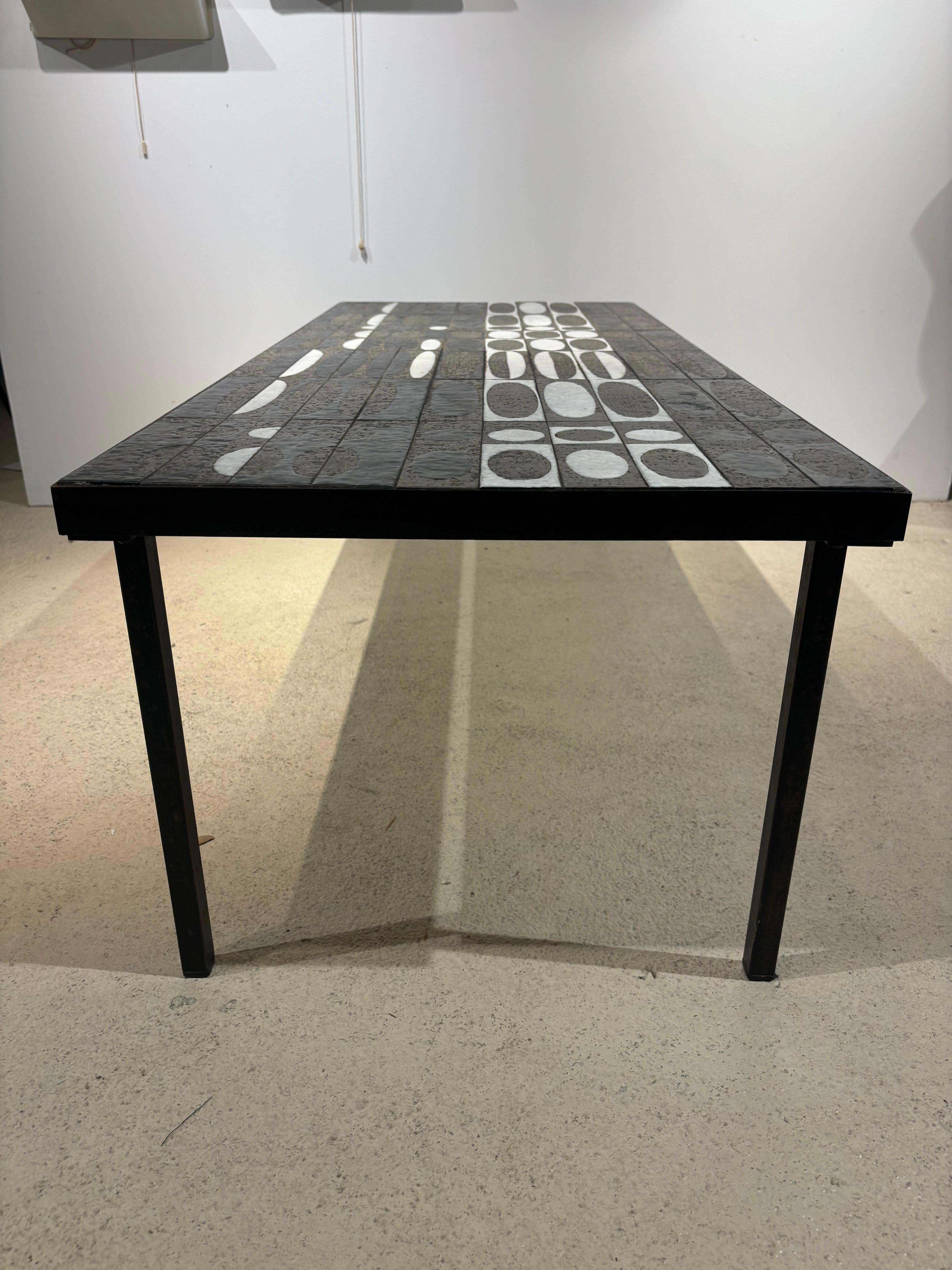 Roger Capron coffee table : «grain de café » en vente 11