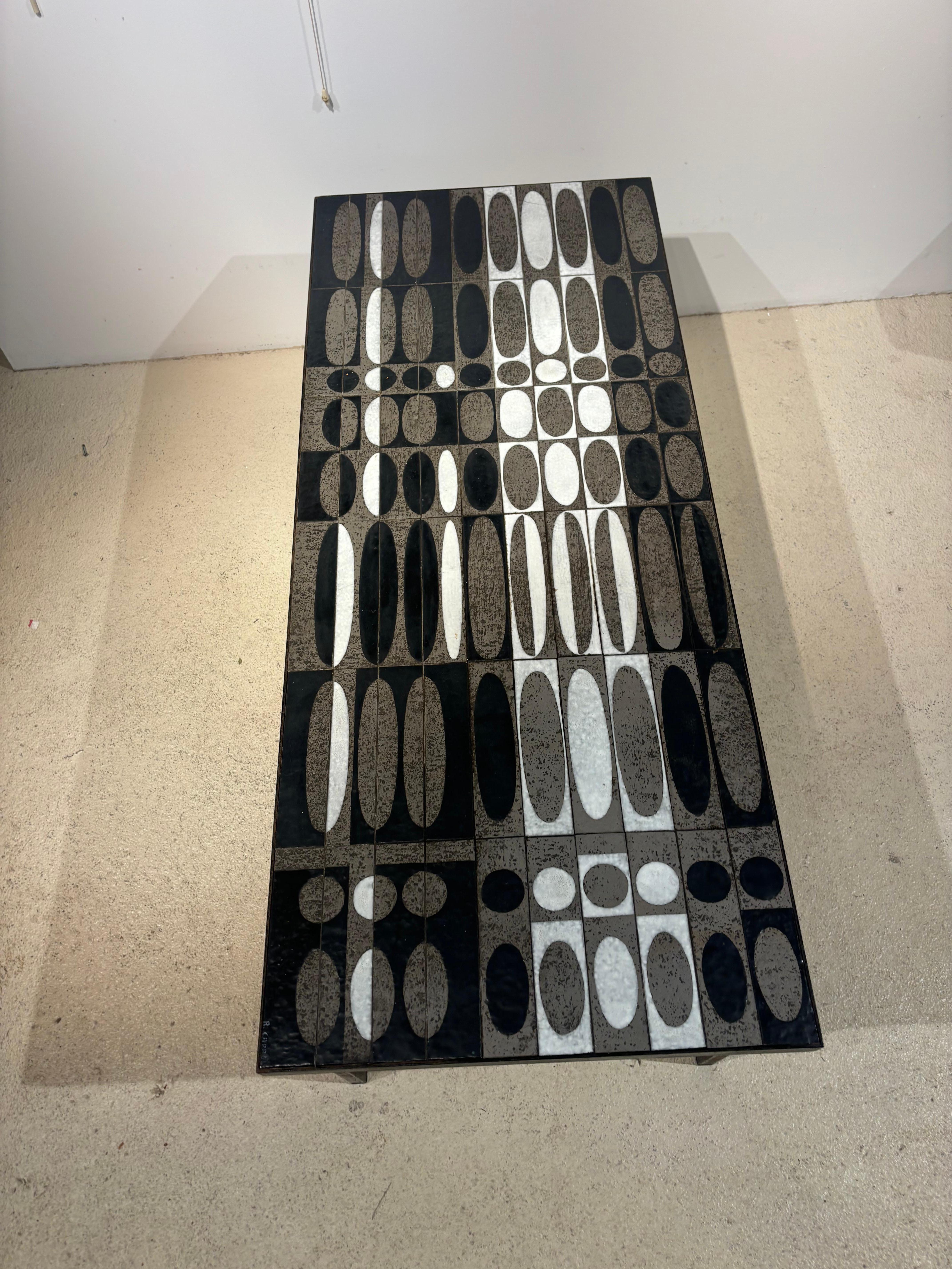 Roger Capron coffee table : «grain de café » en vente 12