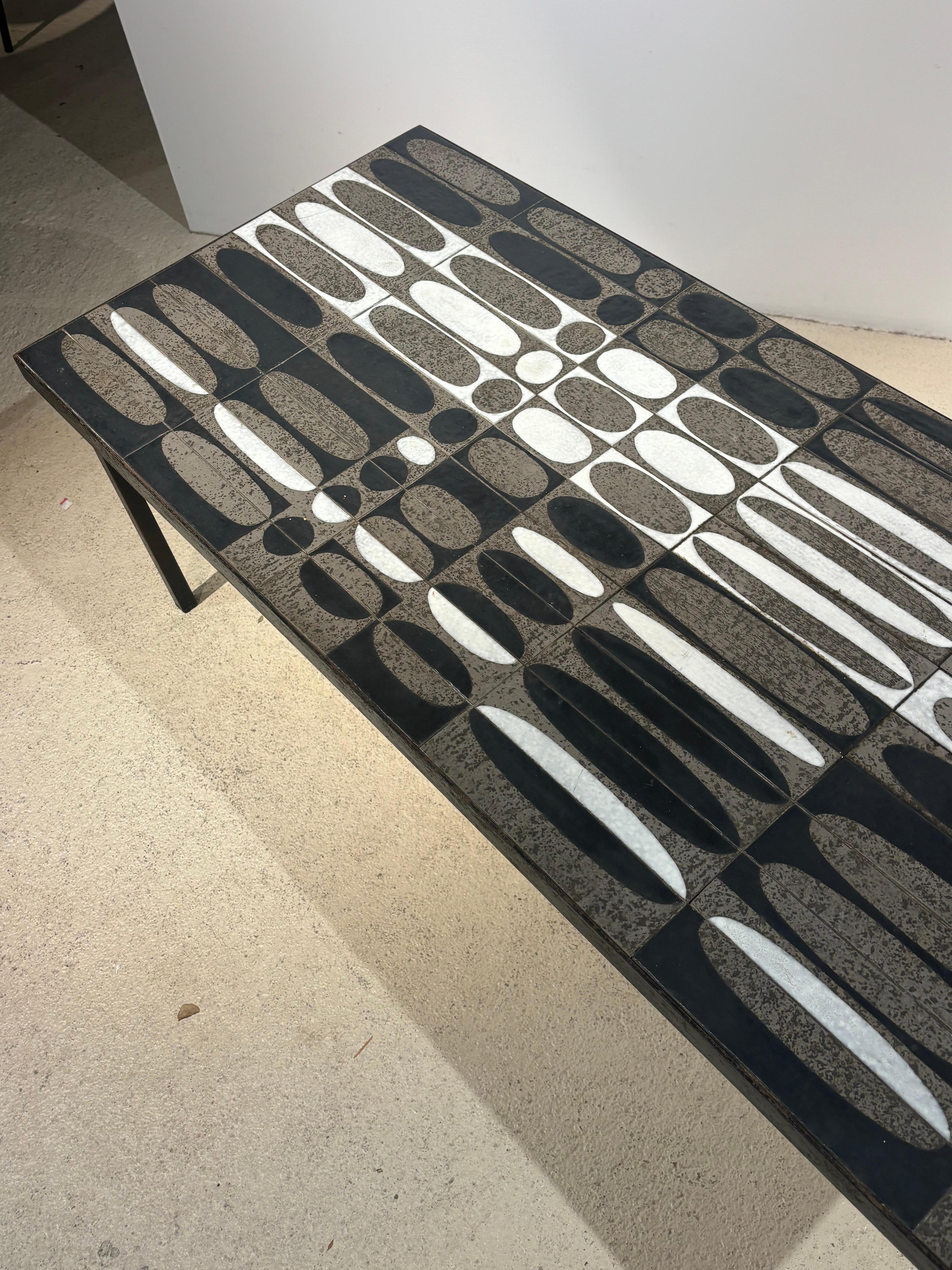 Roger Capron coffee table : «grain de café » en vente 2