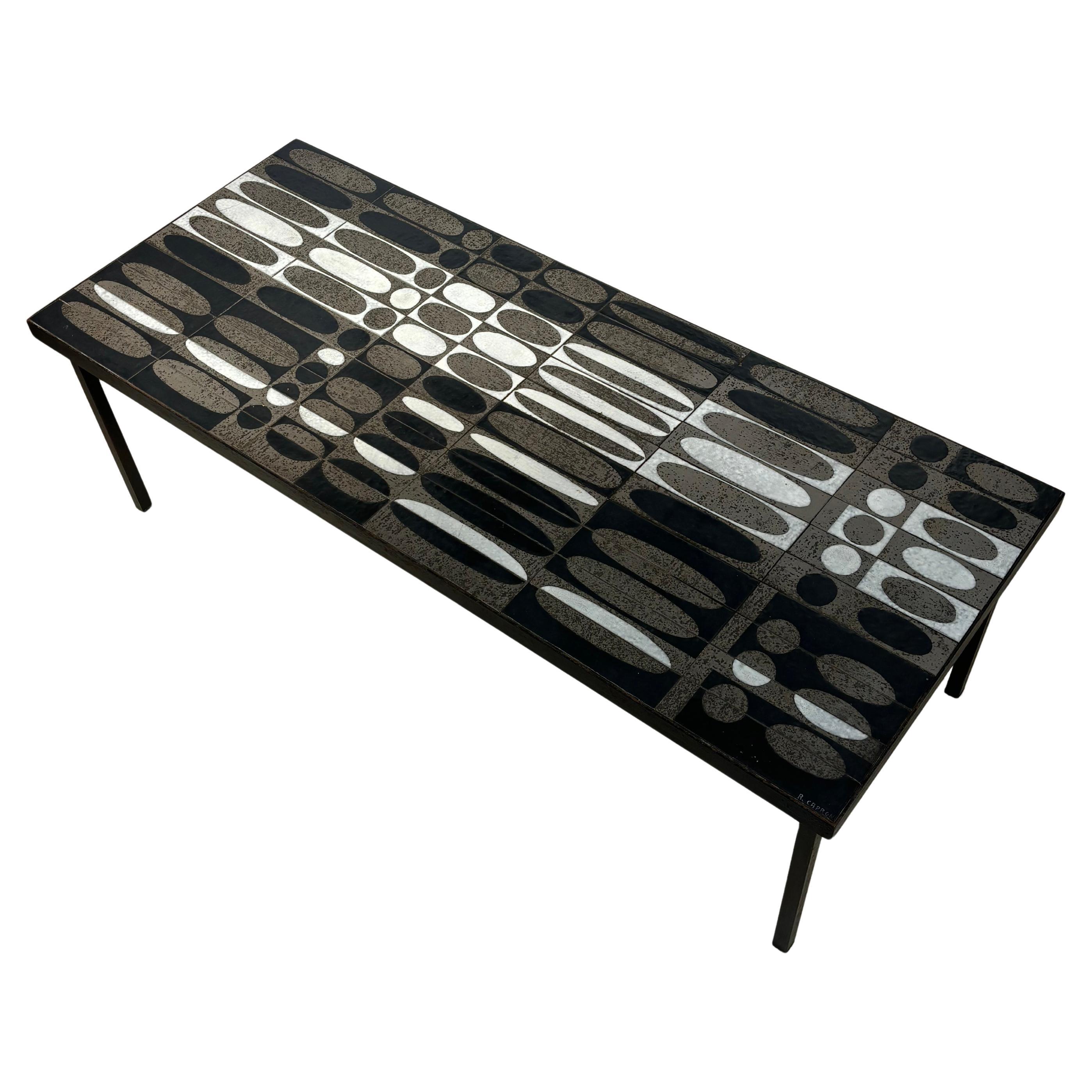 Roger Capron coffee table : «grain de café » en vente