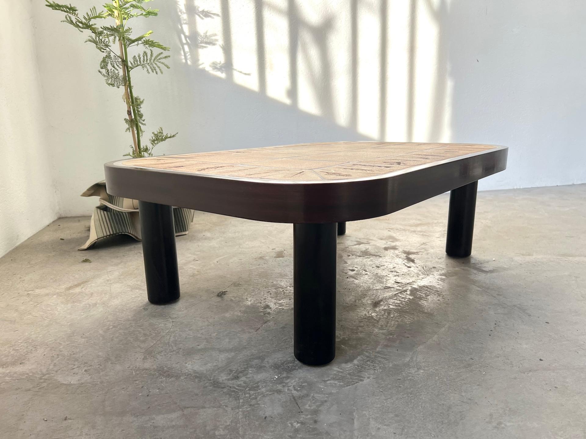 Table basse Roger Capron, modèle Herbariums, France 1965 3