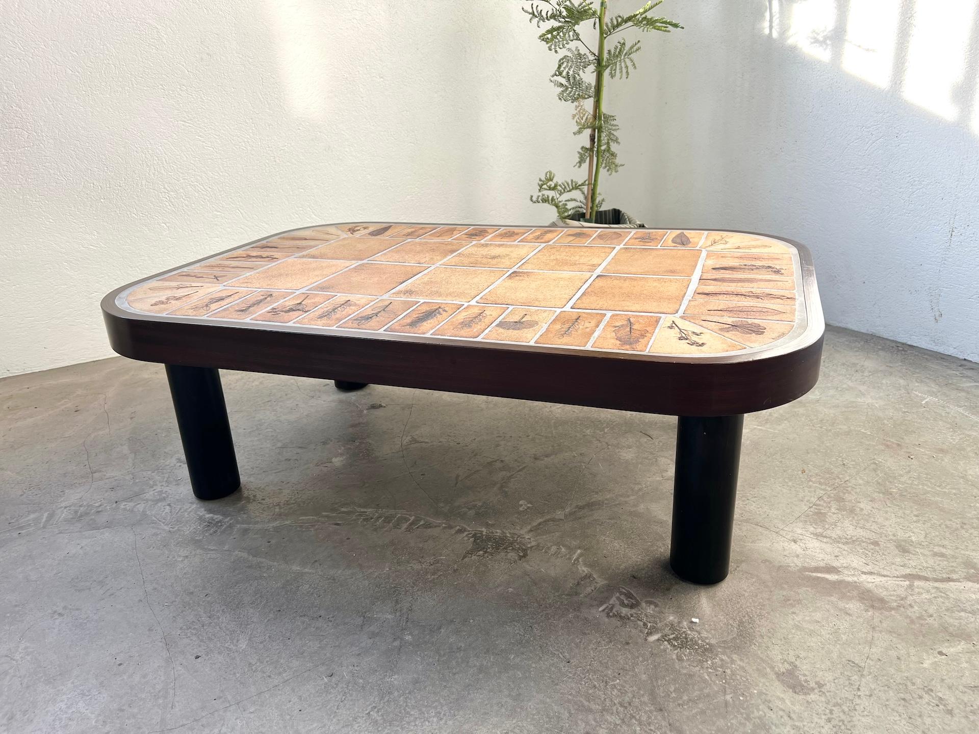Table basse Roger Capron, modèle Herbariums, France 1965 4