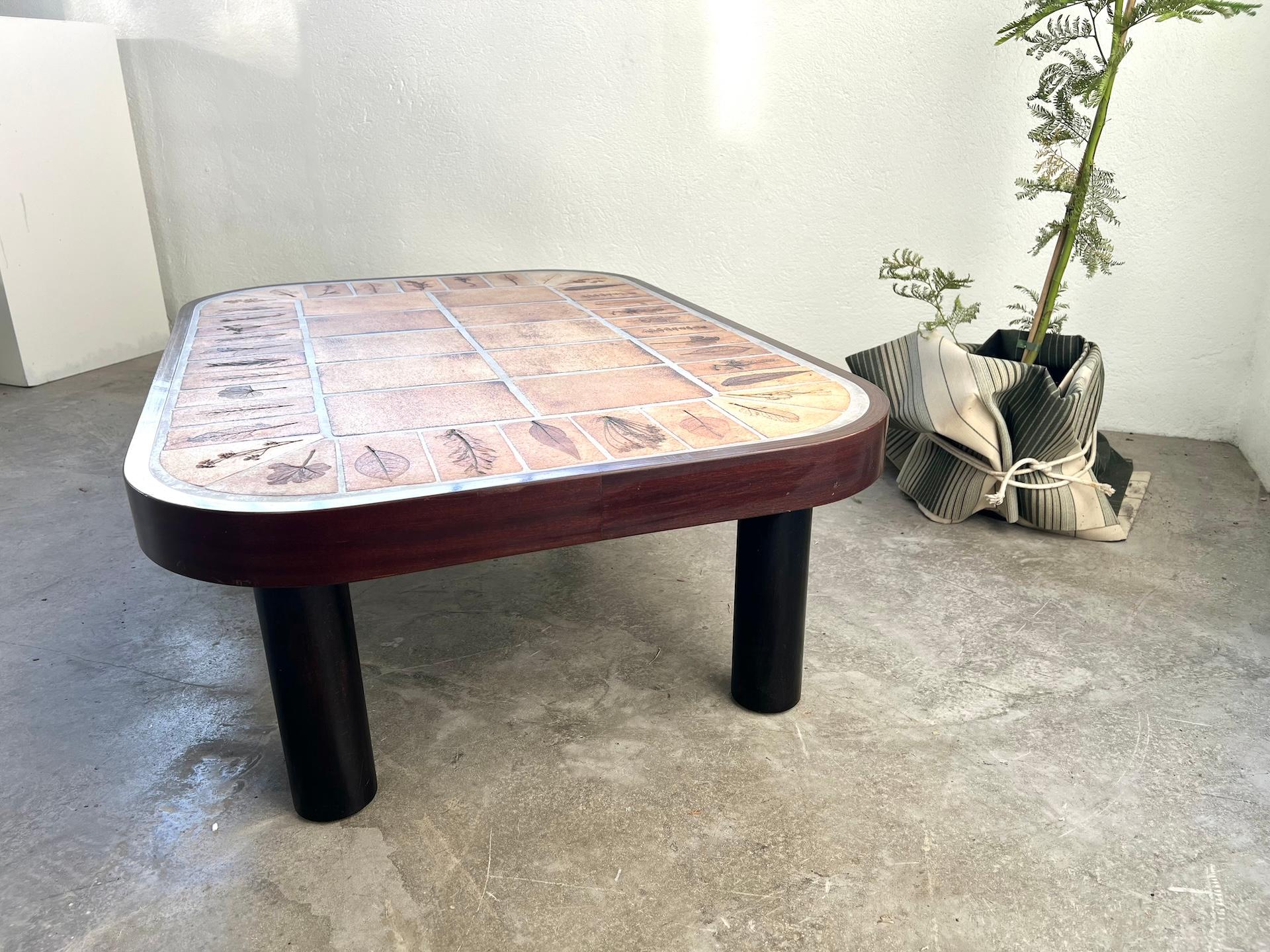 Table basse Roger Capron, modèle Herbariums, France 1965 5