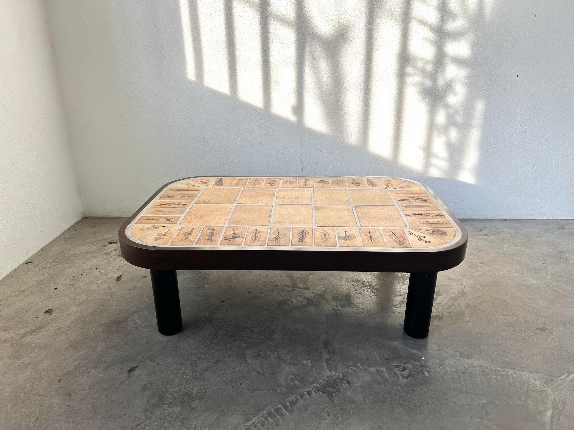 Table basse Roger Capron, modèle Herbariums, France 1965 6