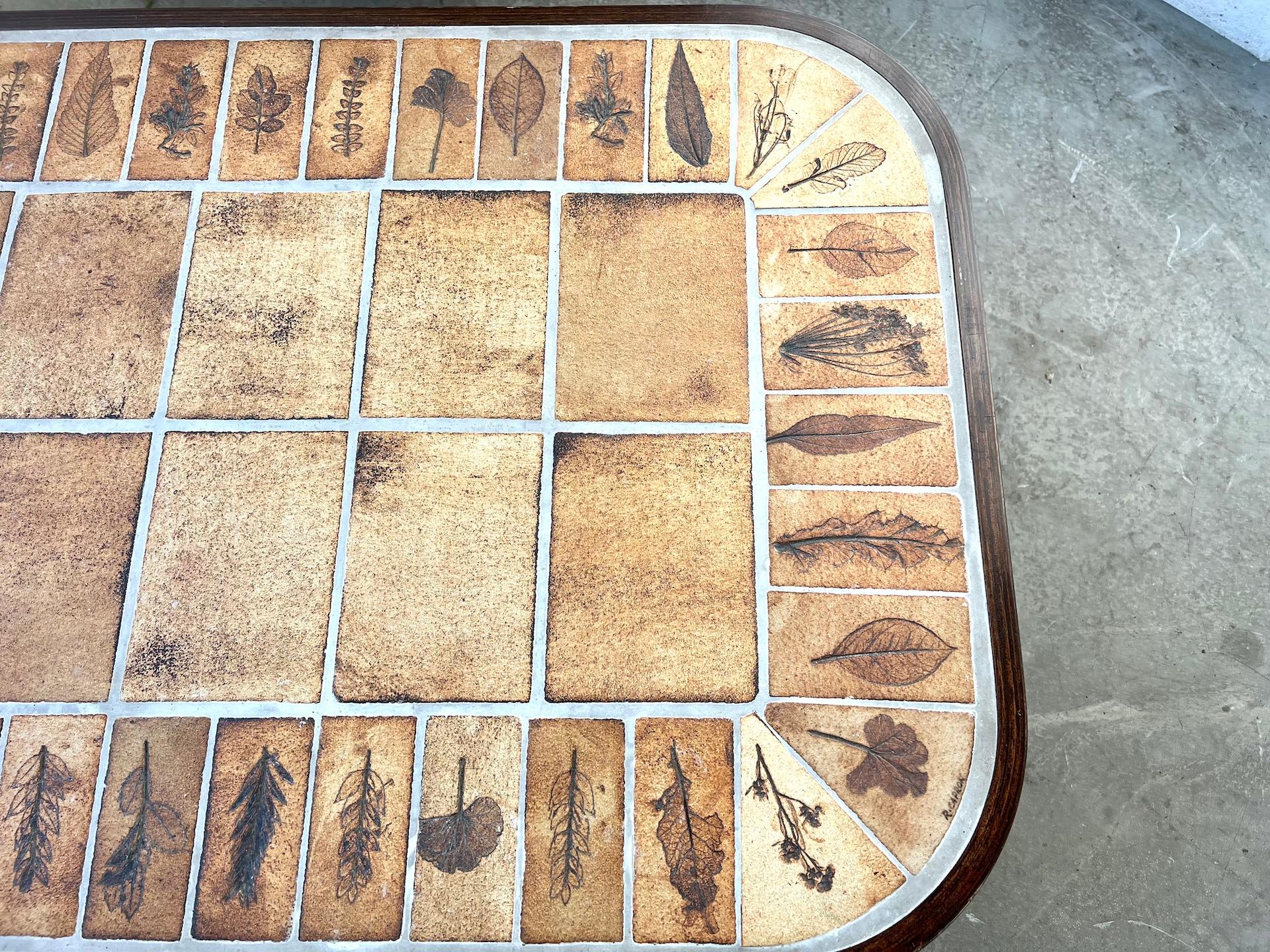 Céramique Table basse Roger Capron, modèle Herbariums, France 1965