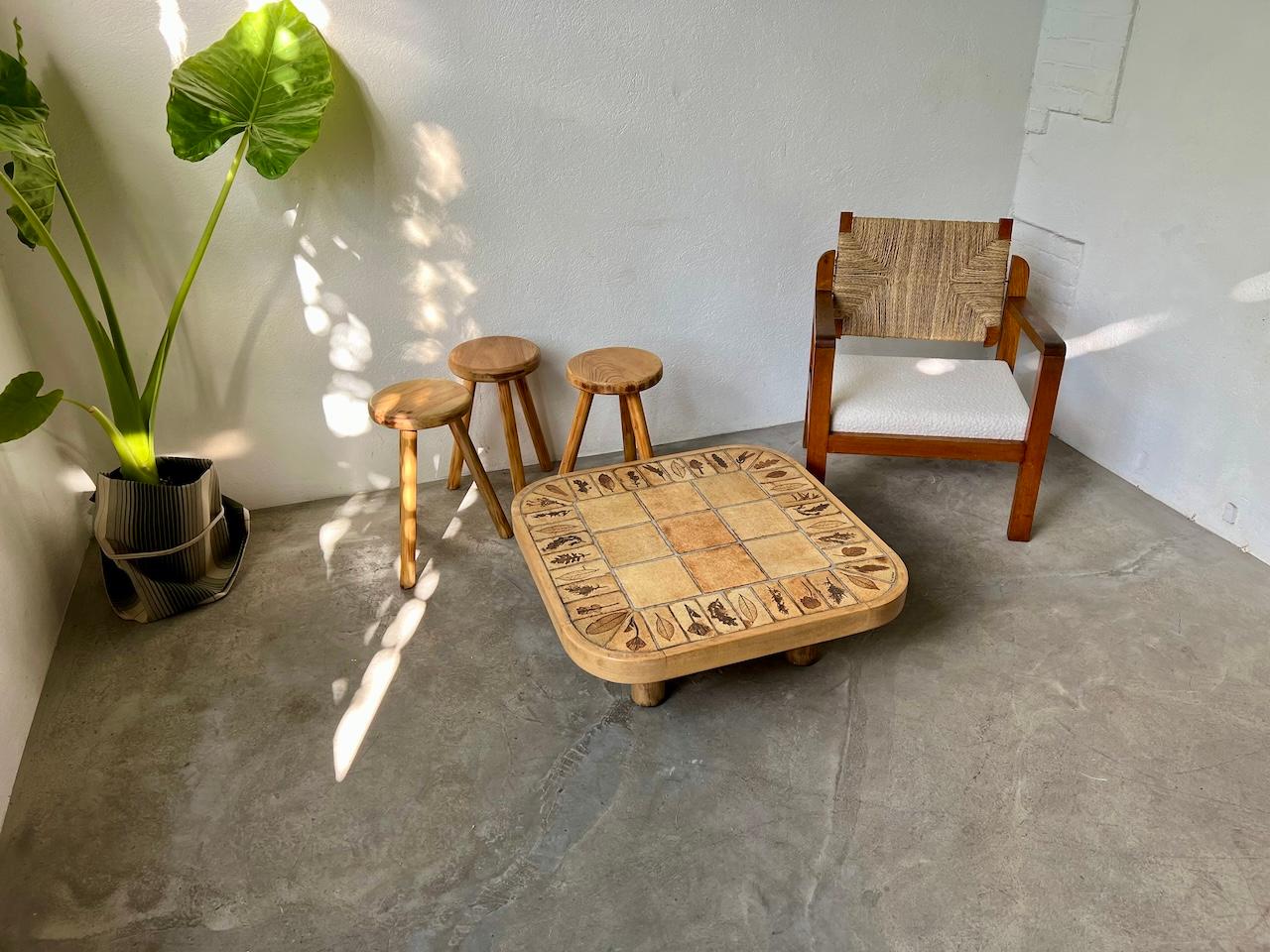 Couchtisch von Roger Capron, Herbiers-Modell aus Buche im Angebot 8